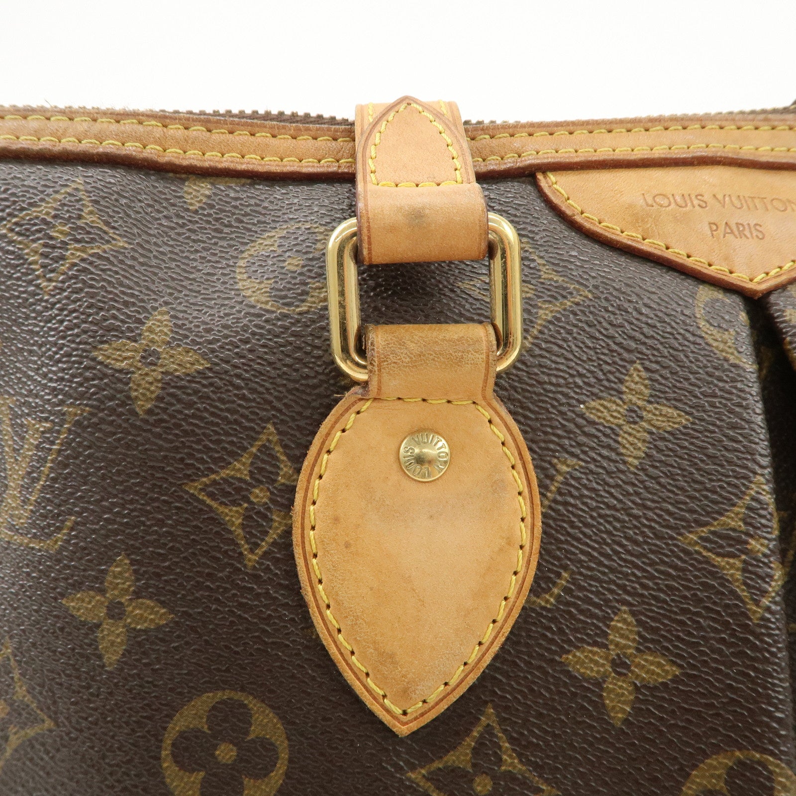 Louis Vuitton Monogram Palermo PM 2Way Hand Bag Brown M40145 Used
