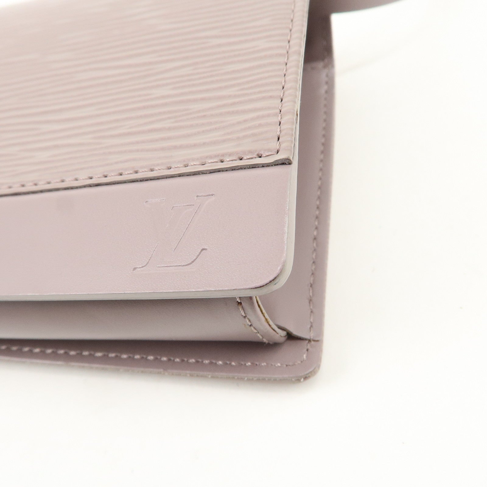 Louis Vuitton Epi Honfleur Hand Bag Shoulder Bag Lilac M5273B Used