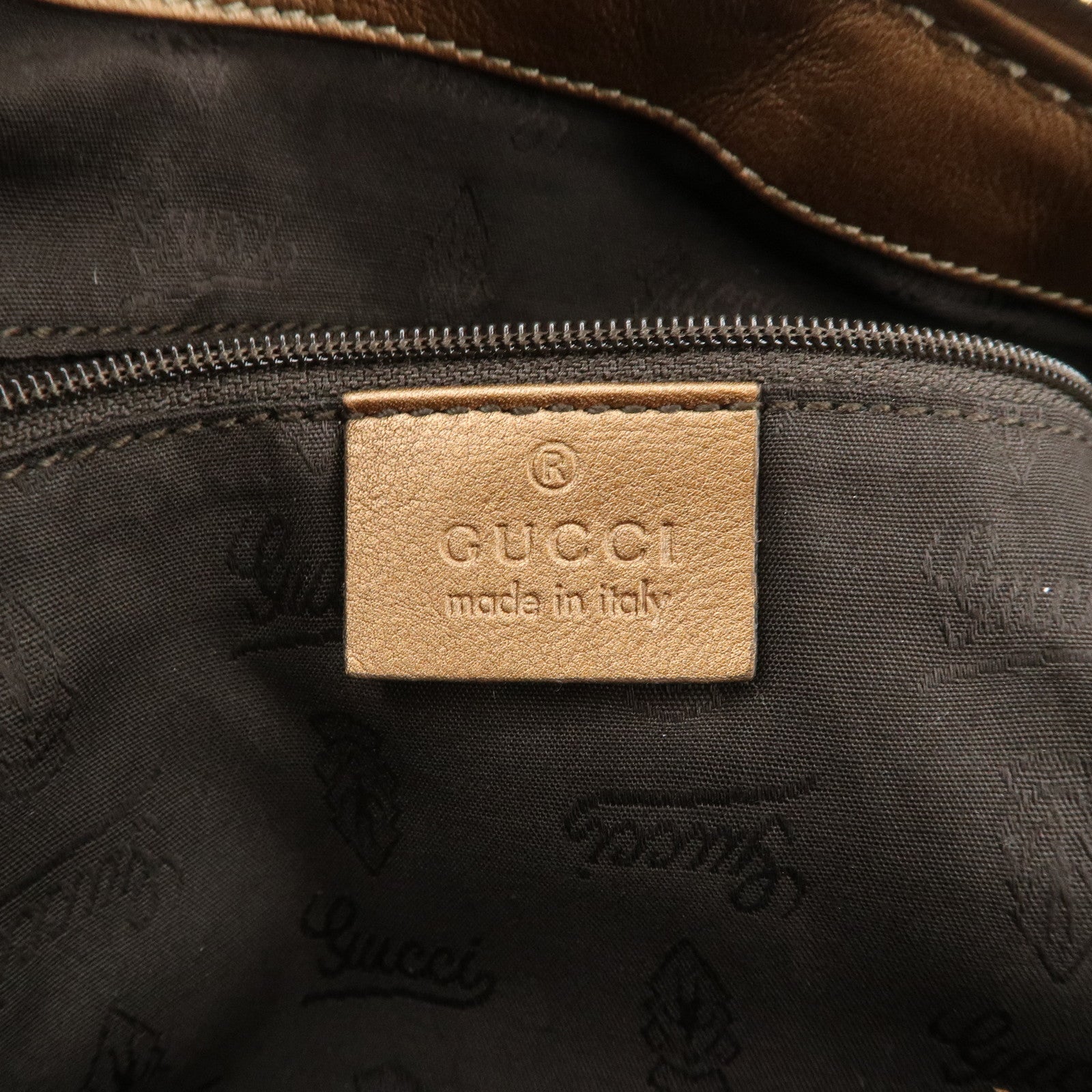GUCCI Sukey Guccissima Leather 2Way Shoulder Bag Brown 247902
