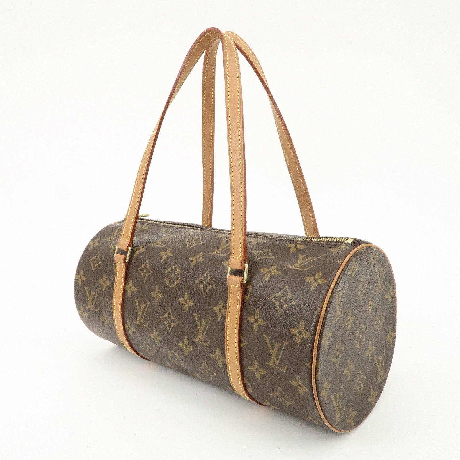 Louis Vuitton Monogram Papillon 30 Hand Bag New Style Brown M51385