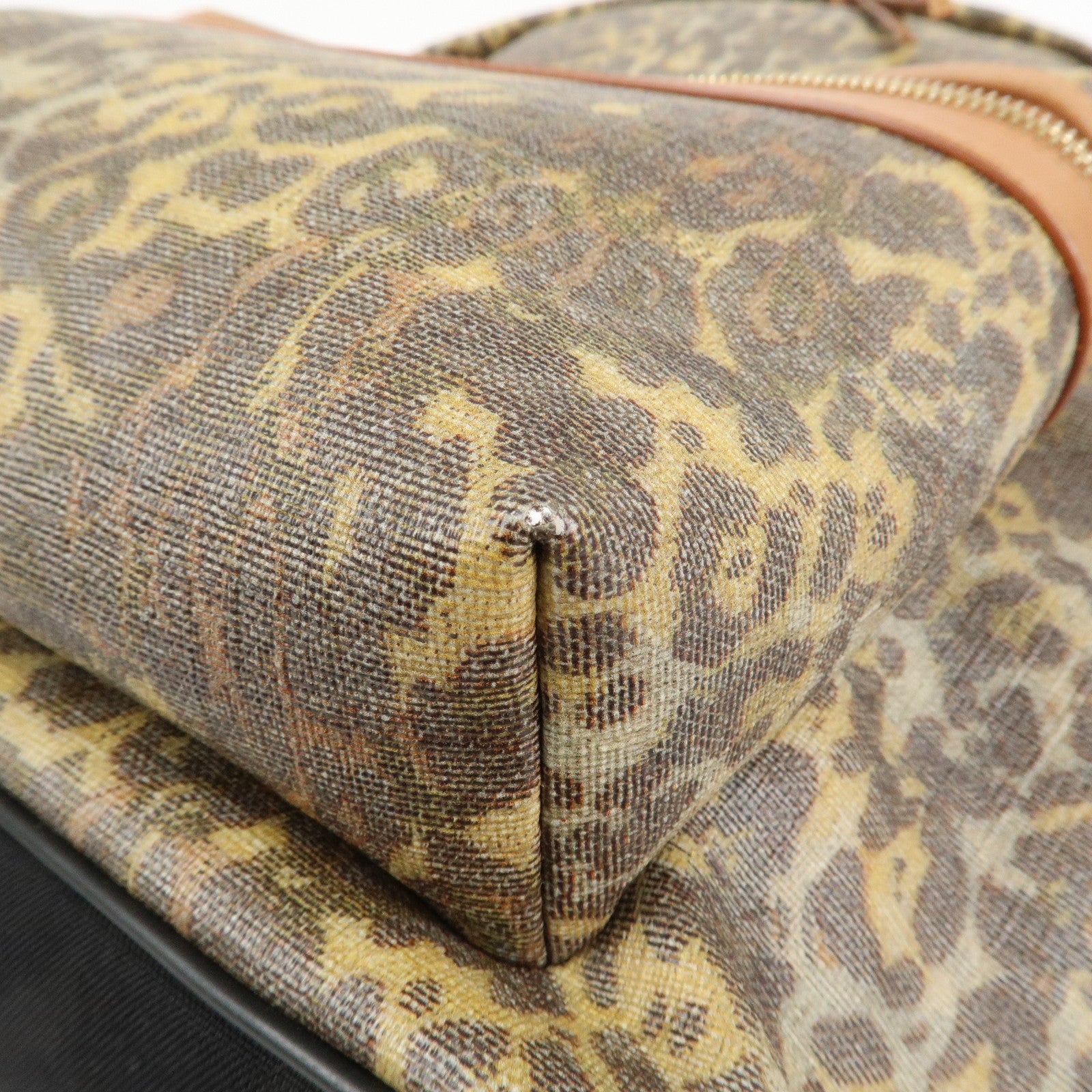 SAINT LAURENT PARIS PVC Leather Backpack Rucksuck Animal 534967