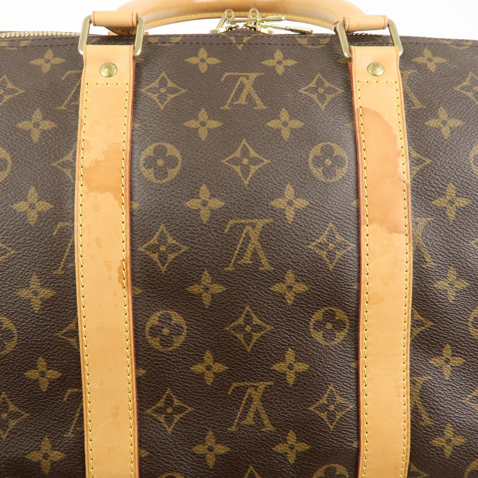 Louis Vuitton Monogram Keep All Bandouliere 55 Boston Bag M41414