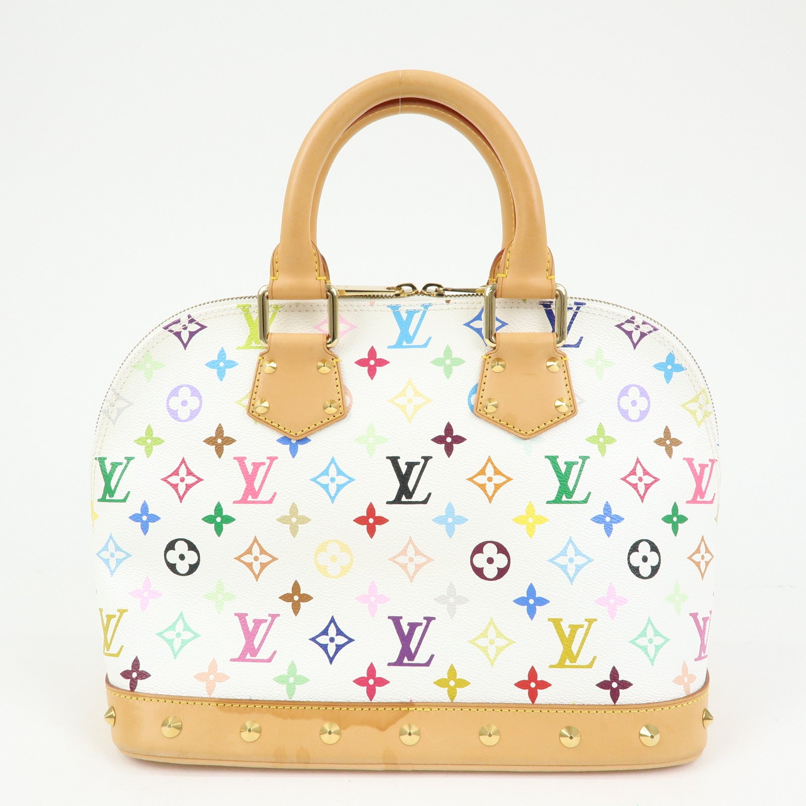 Louis Vuitton Monogram Multicolor Alma PM Hand Bag Blanc M92647