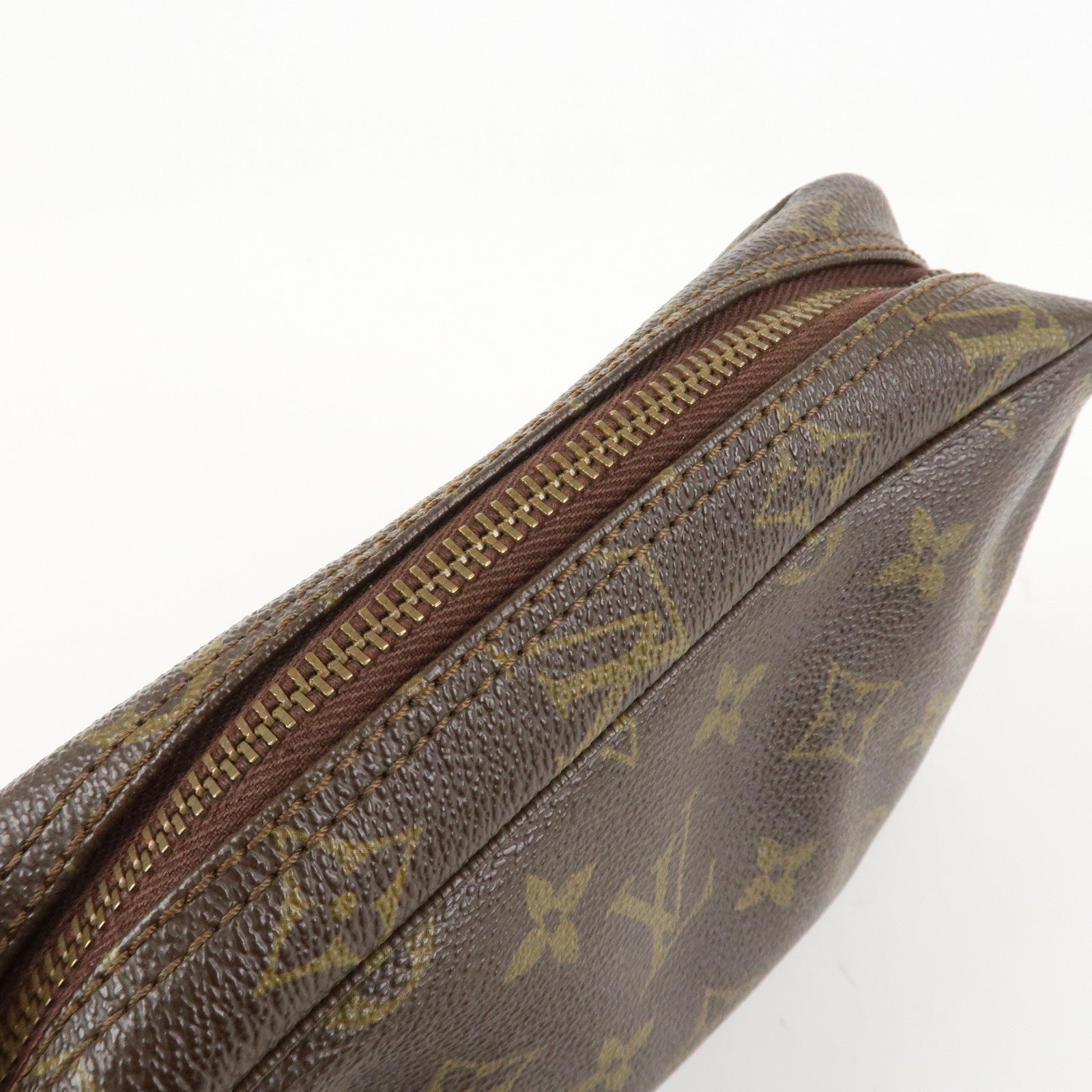 Louis Vuitton Monogram Trousse Toilette 23 Pouch Brown M47524 Used