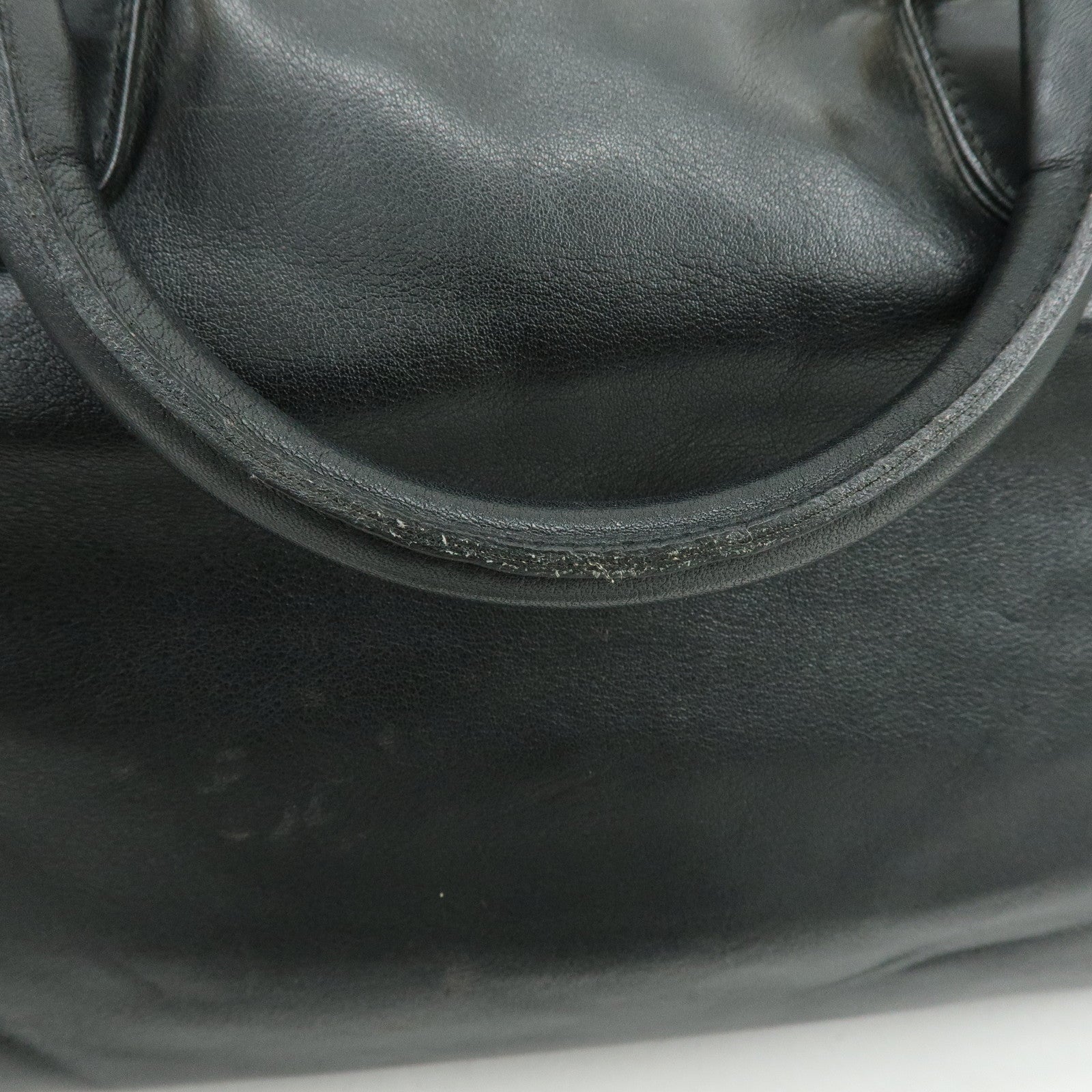 LOEWE Anagram Calf Leather 2Way Bag Boston Bag Black