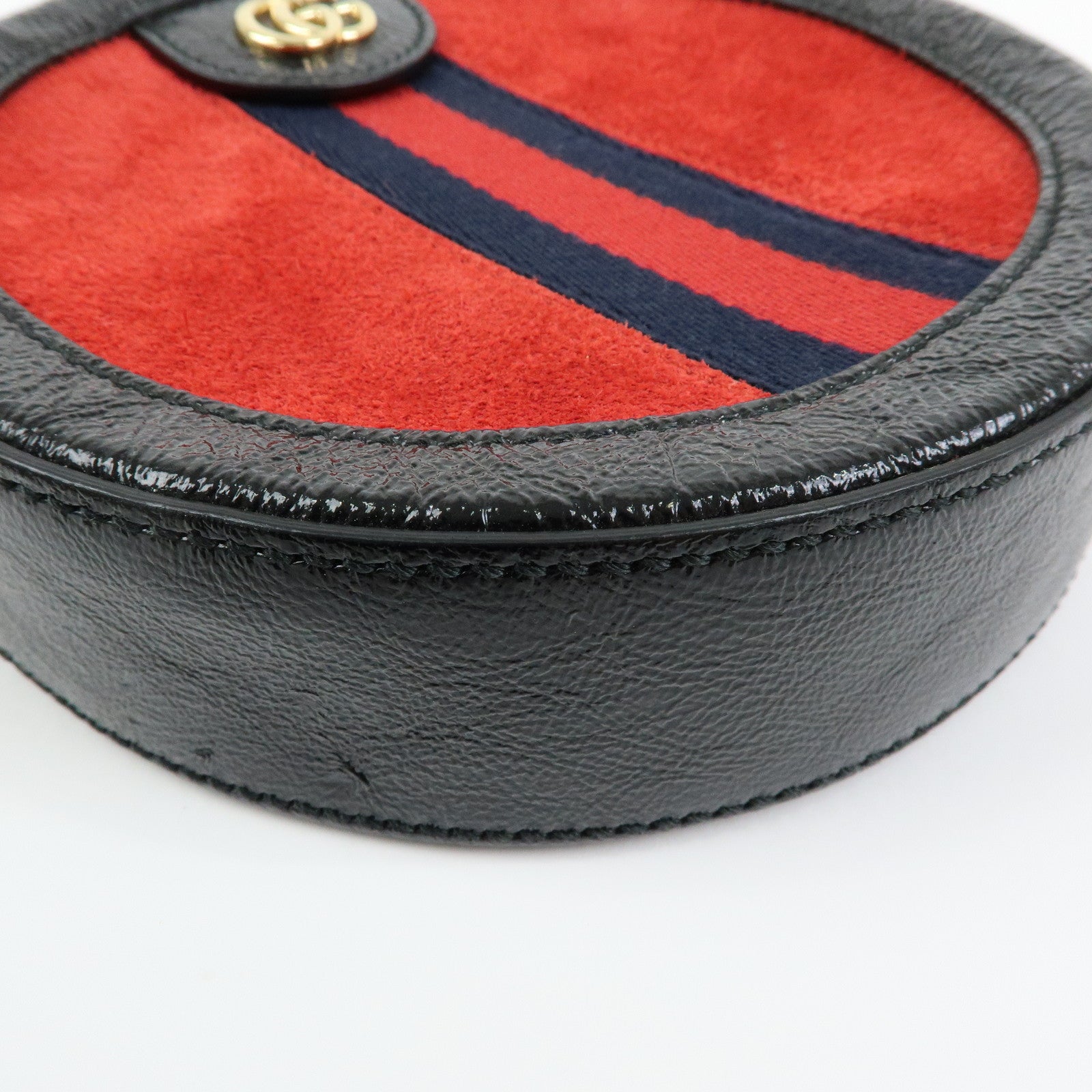 GUCCI Ophidia Sherry Double G Round Mini Chain Shoulder Bag 550618