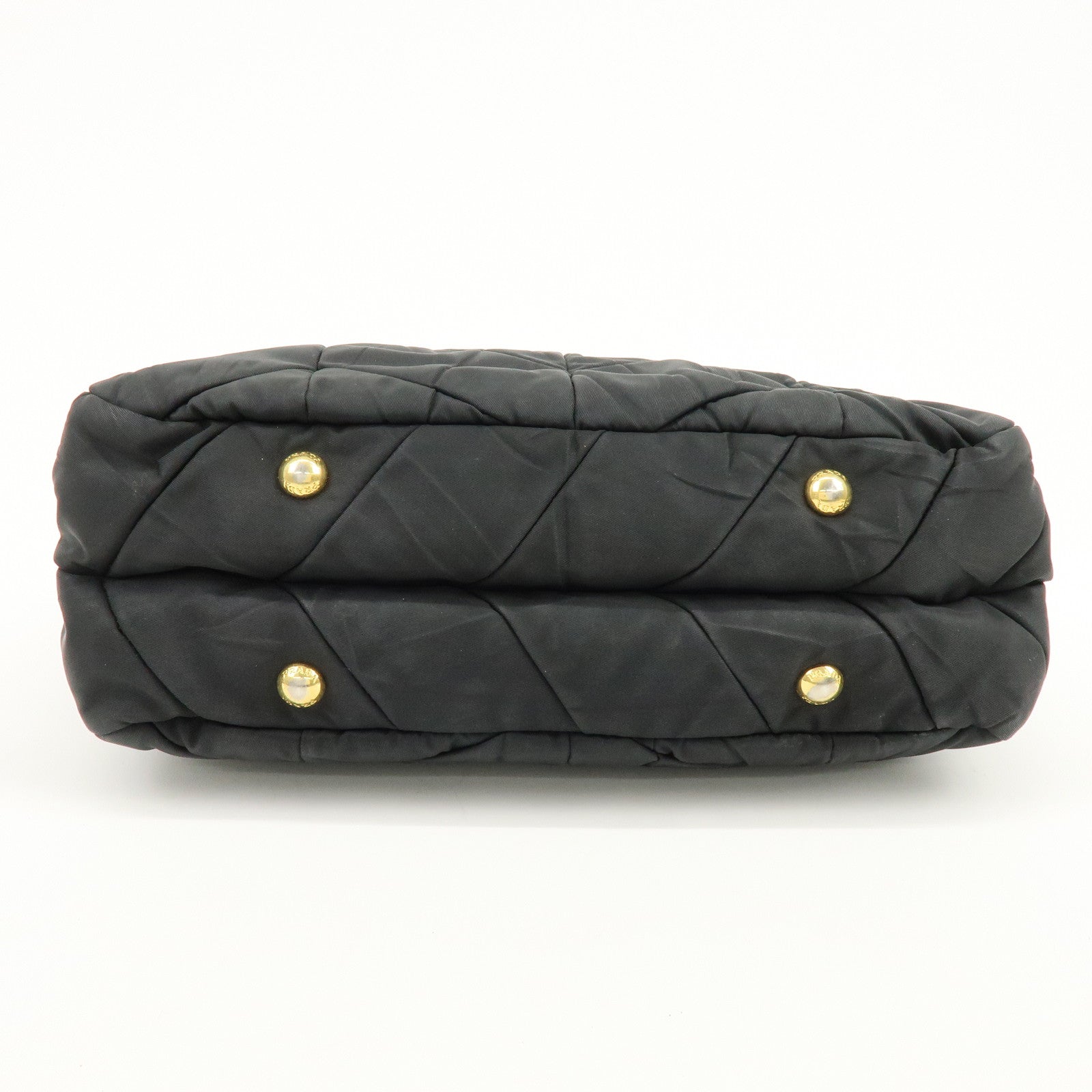 PRADA Nylon 2Way Bag Hand Bag Shoulder Bag Black BN1593