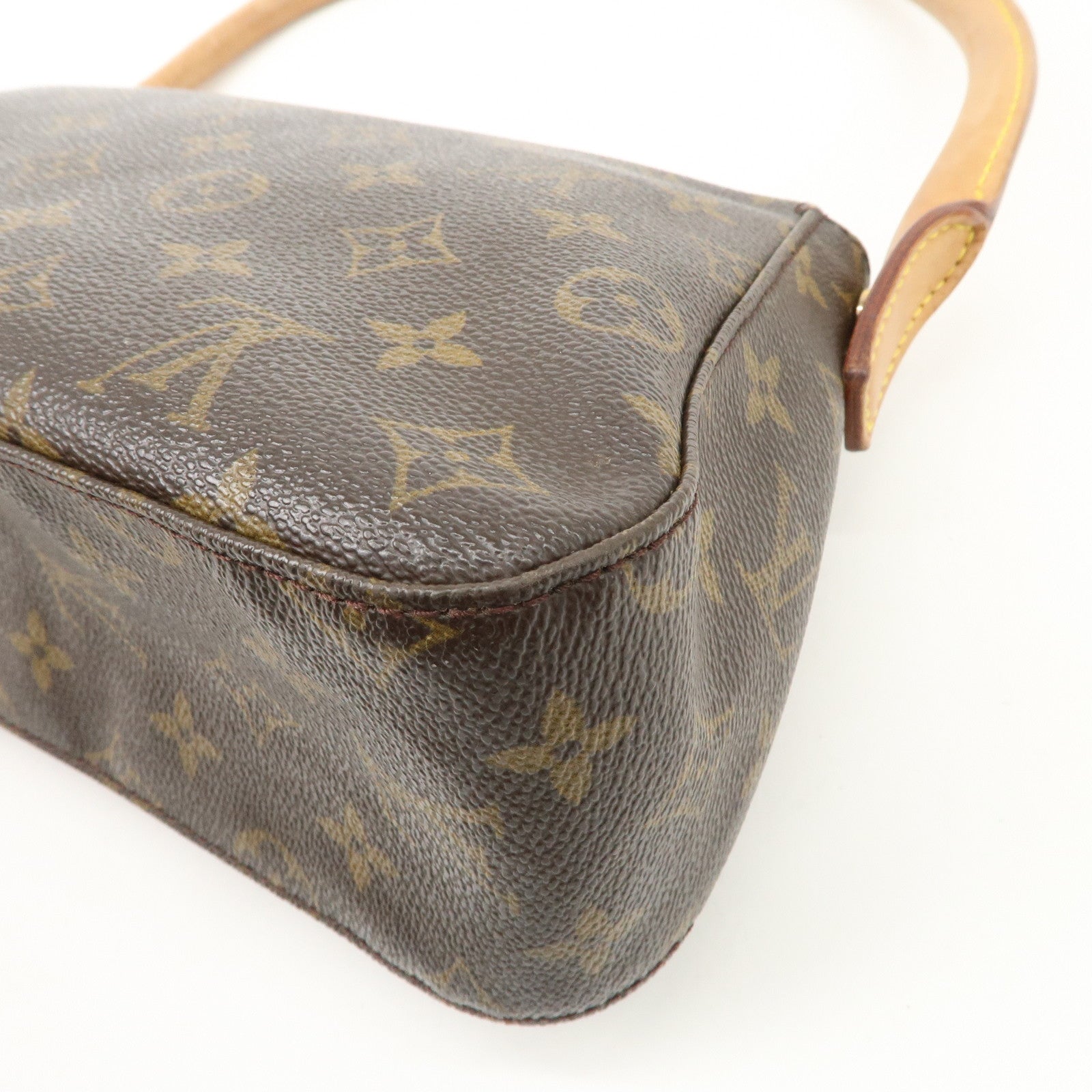Louis Vuitton Monogram Mini Looping Shoulder Bag Hand Bag M51147 Used