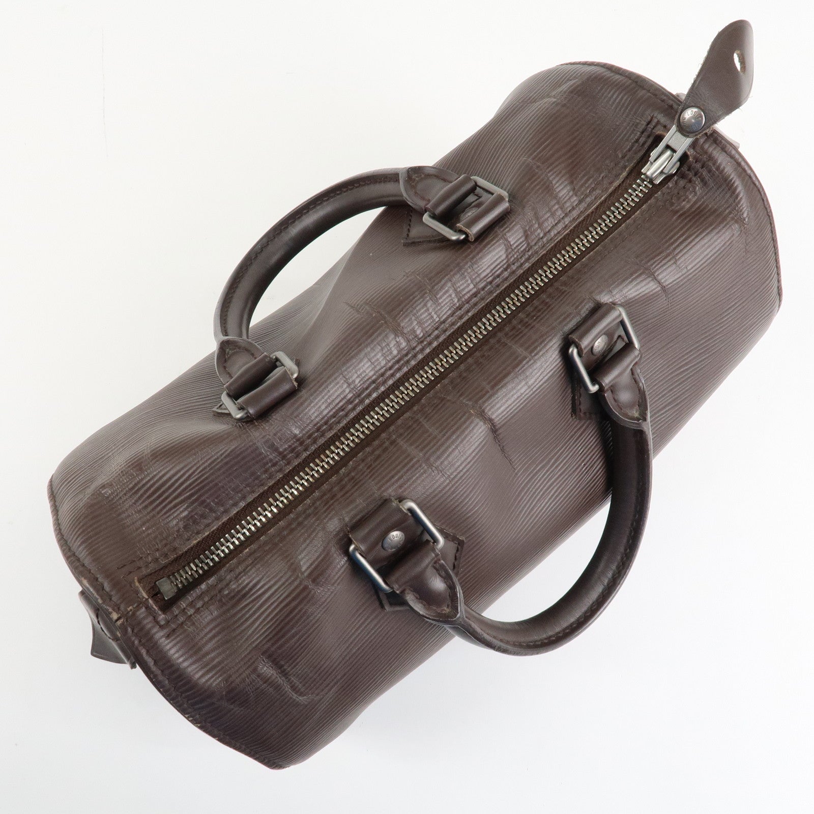 Louis Vuitton Epi Speedy 25 Hand Boston Bag Mocha M5903D Used