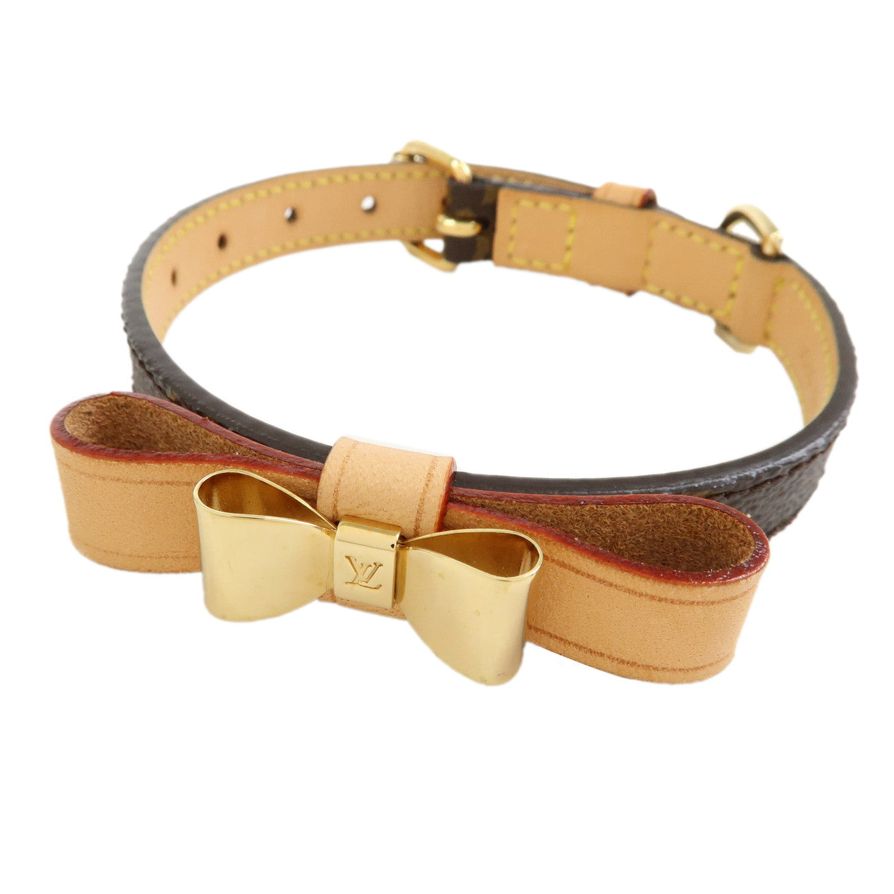Louis Vuitton Monogram Canvas Collier Baxter XS Dog Collar M58073