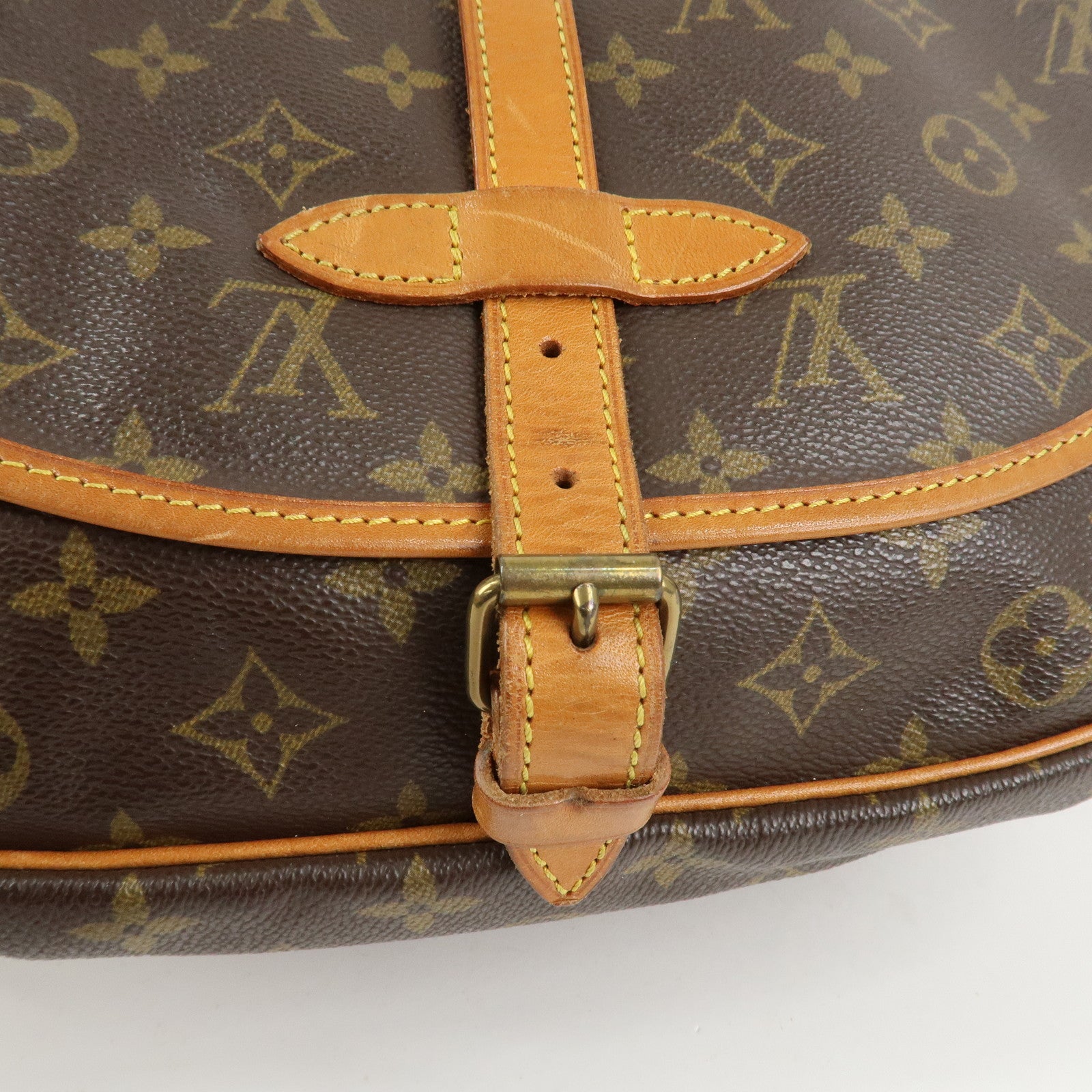 Louis Vuitton Monogram Saumur 30 Shoulder Bag Brown M42256
