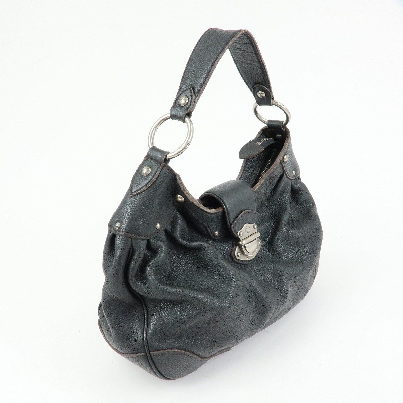 Louis Vuitton Monogram Mahina Solar PM Shoulder Bag Noir M93127