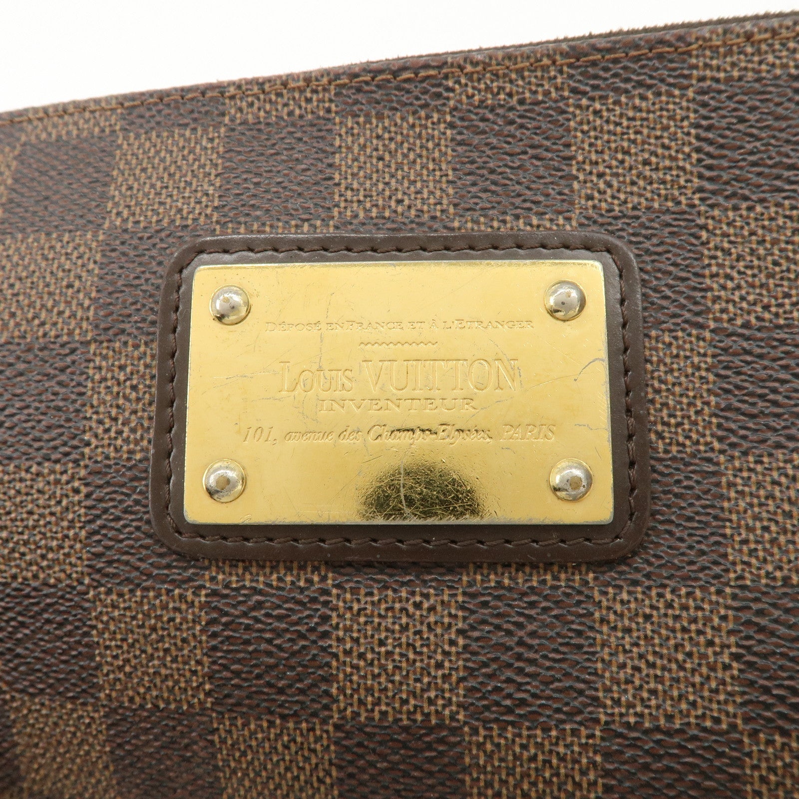 Louis Vuitton Damier Ebene Eva 2Way Hand Bag Shoulder Bag N55213