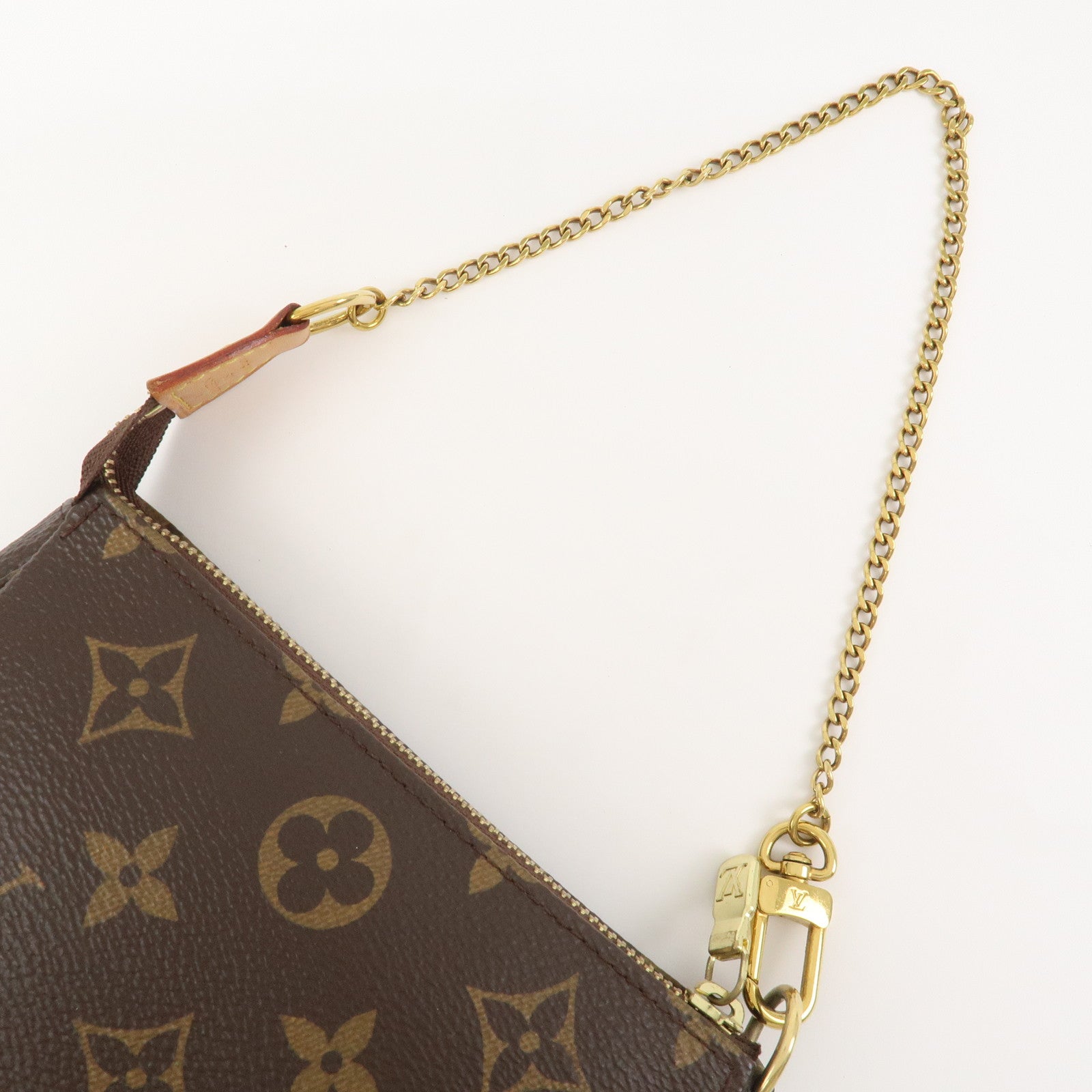 Louis Vuitton Monogram Mini Pochette Accessoires Hand Bag M58009
