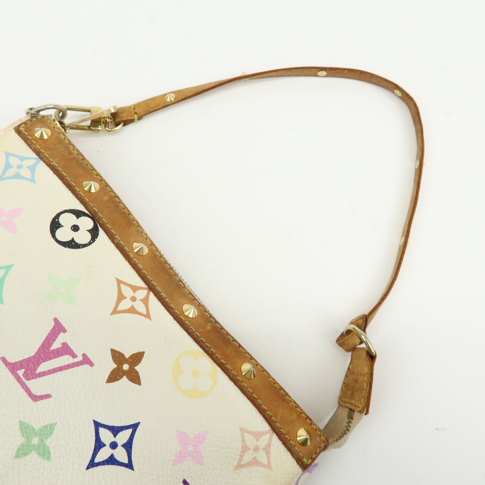 Louis Vuitton Monogram Multicolor Pochette Accessoires Blanc M92649