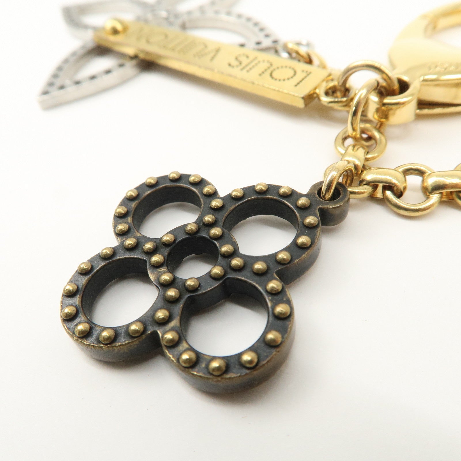 Louis Vuitton Metal Bijoux Sac Tapage Bag Charm Gold Silver M65090 Used