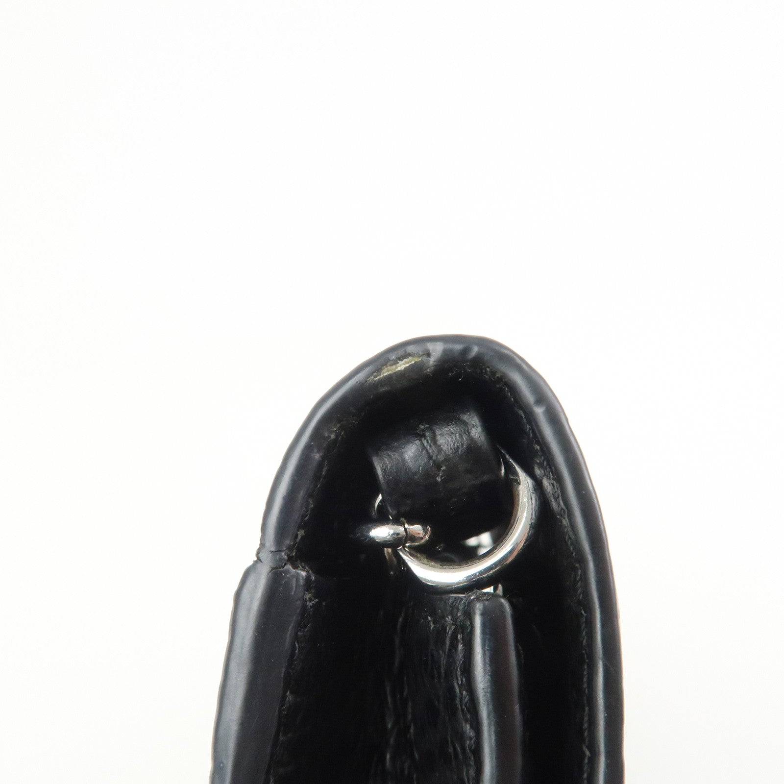 Maison Margiela Leather Shoulder Bag 4 Stitches Chain Wallet Black