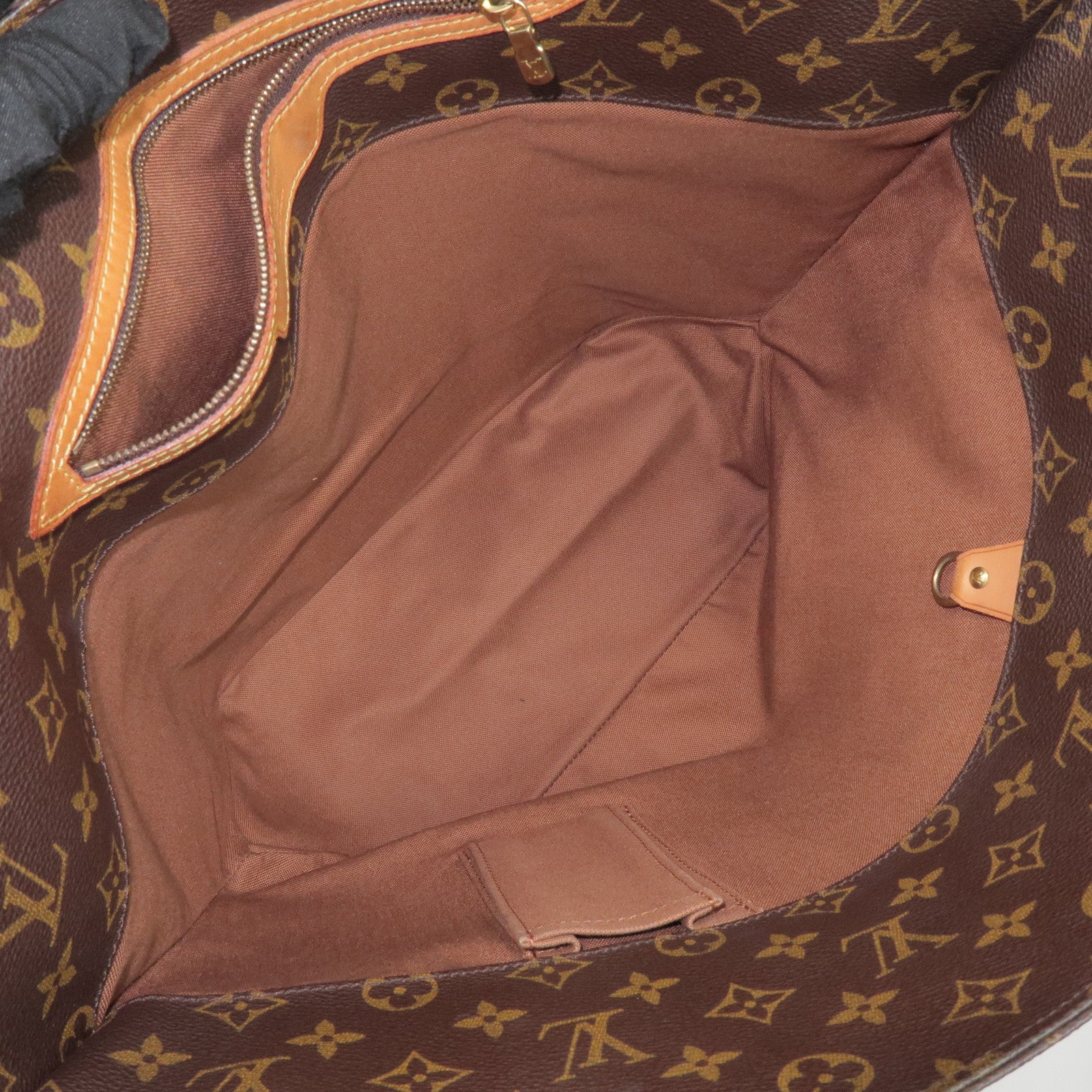 Louis Vuitton Monogram Sac Shopping Shoulder Bag Brown M51108