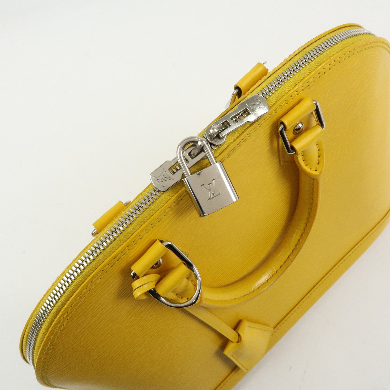 Louis Vuitton Epi Alma Epi Leather PM Hand Bag Citron M40619