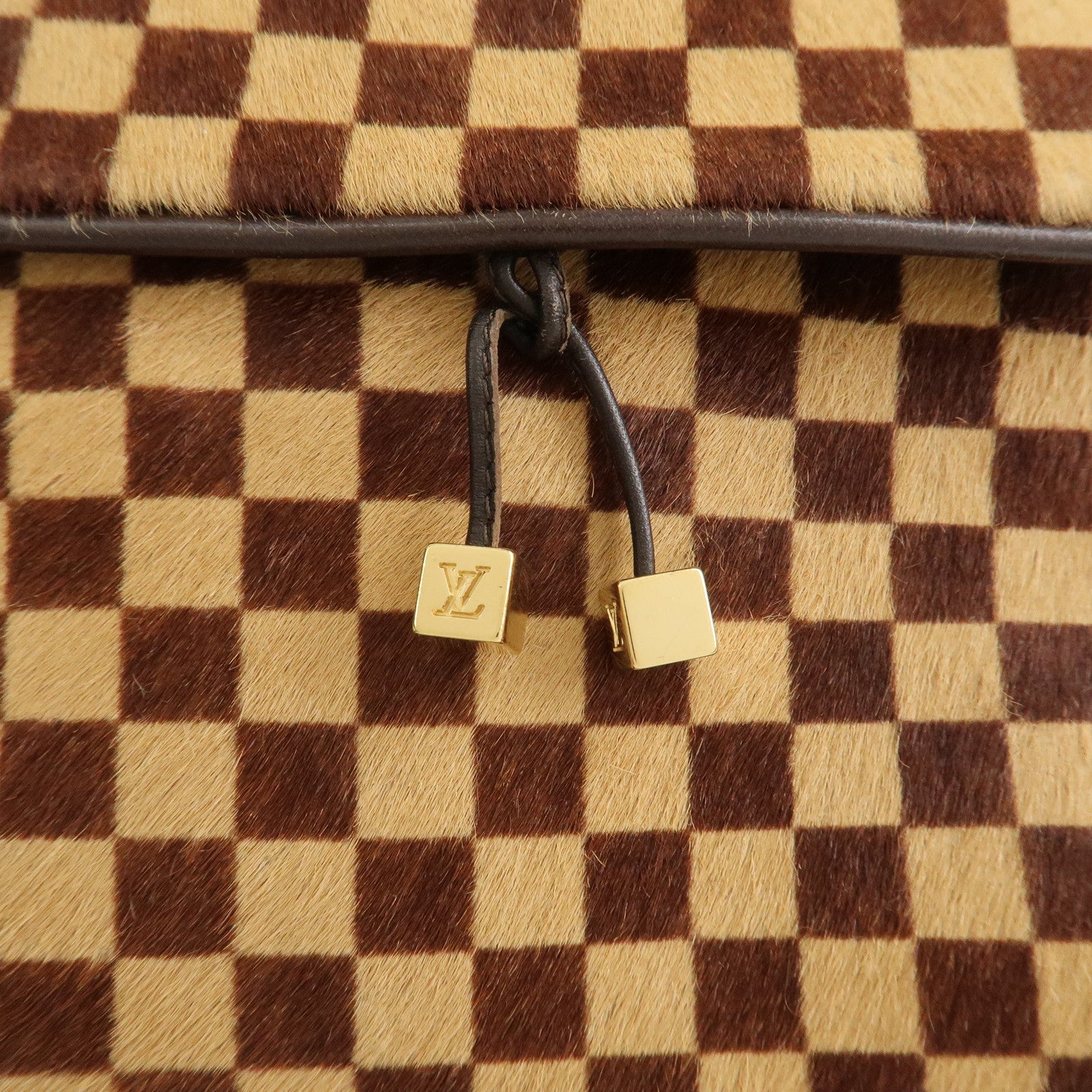 Louis Vuitton Damier Sauvage Gazelle Shoulder Bag Beige M92130