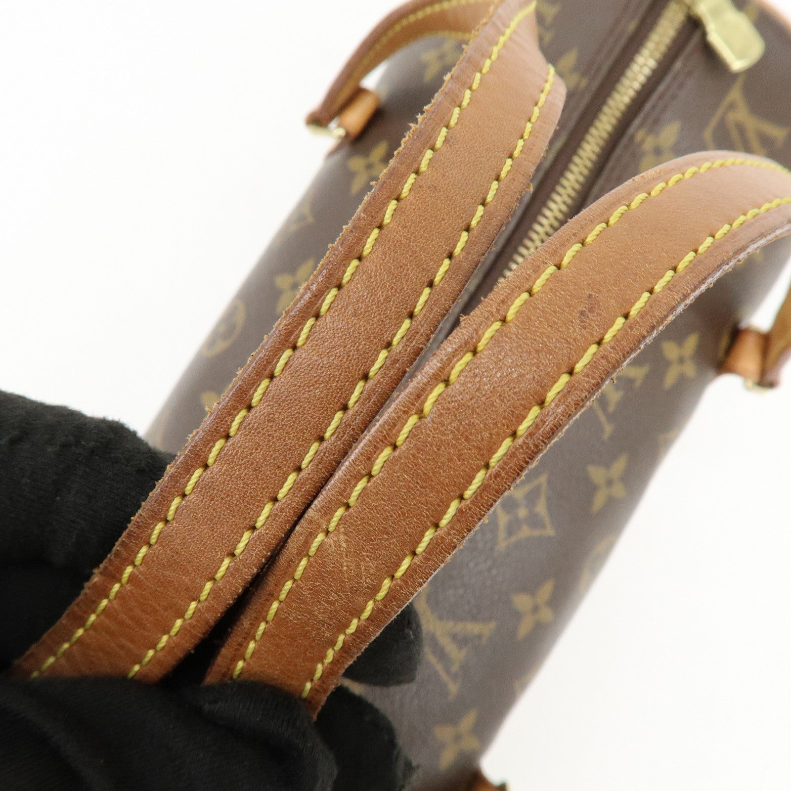 Louis Vuitton Monogram Papillon 30 Hand Bag Brown M51385