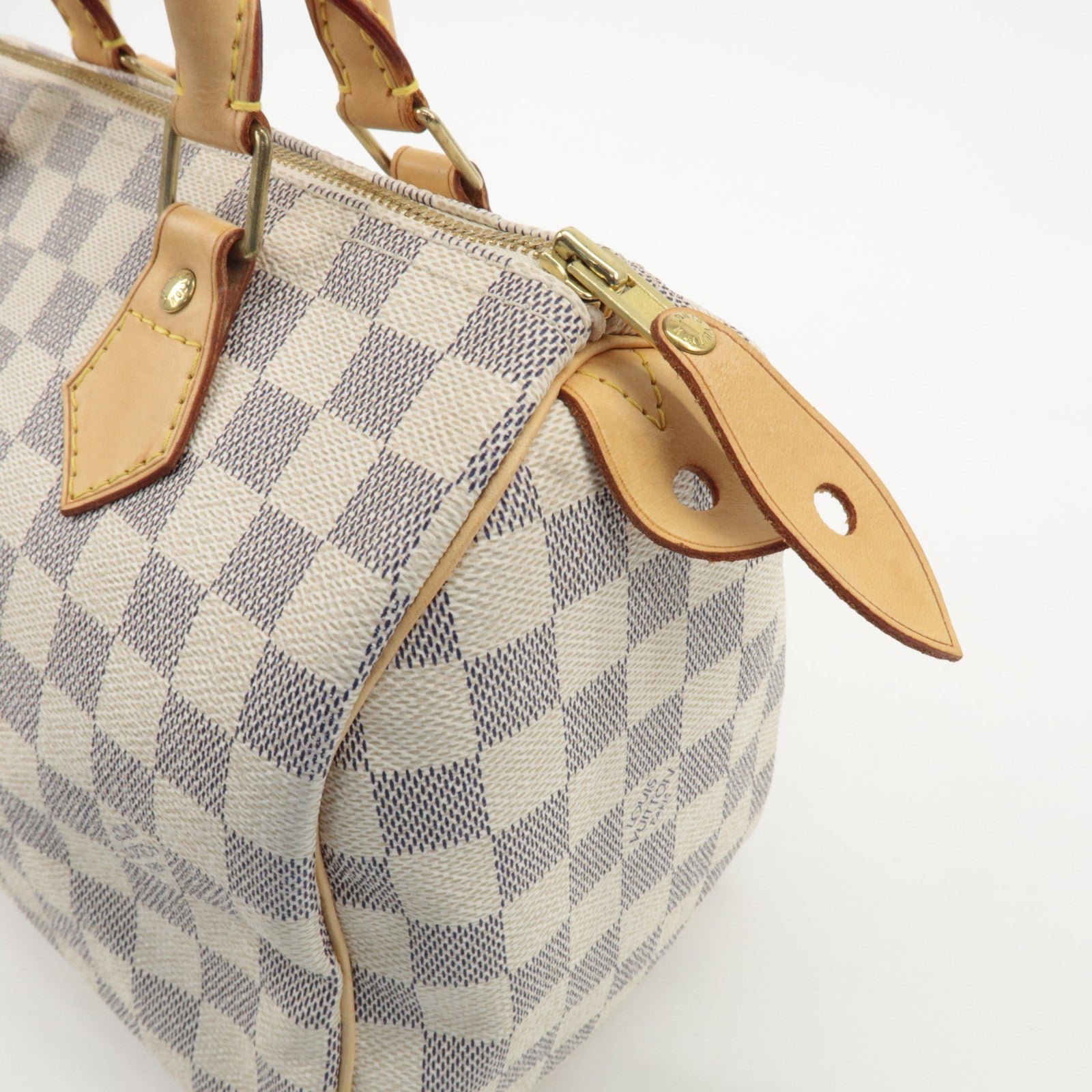 Louis Vuitton Damier Azur Speedy 25 Boston Bag Hand Bag N41534 Used
