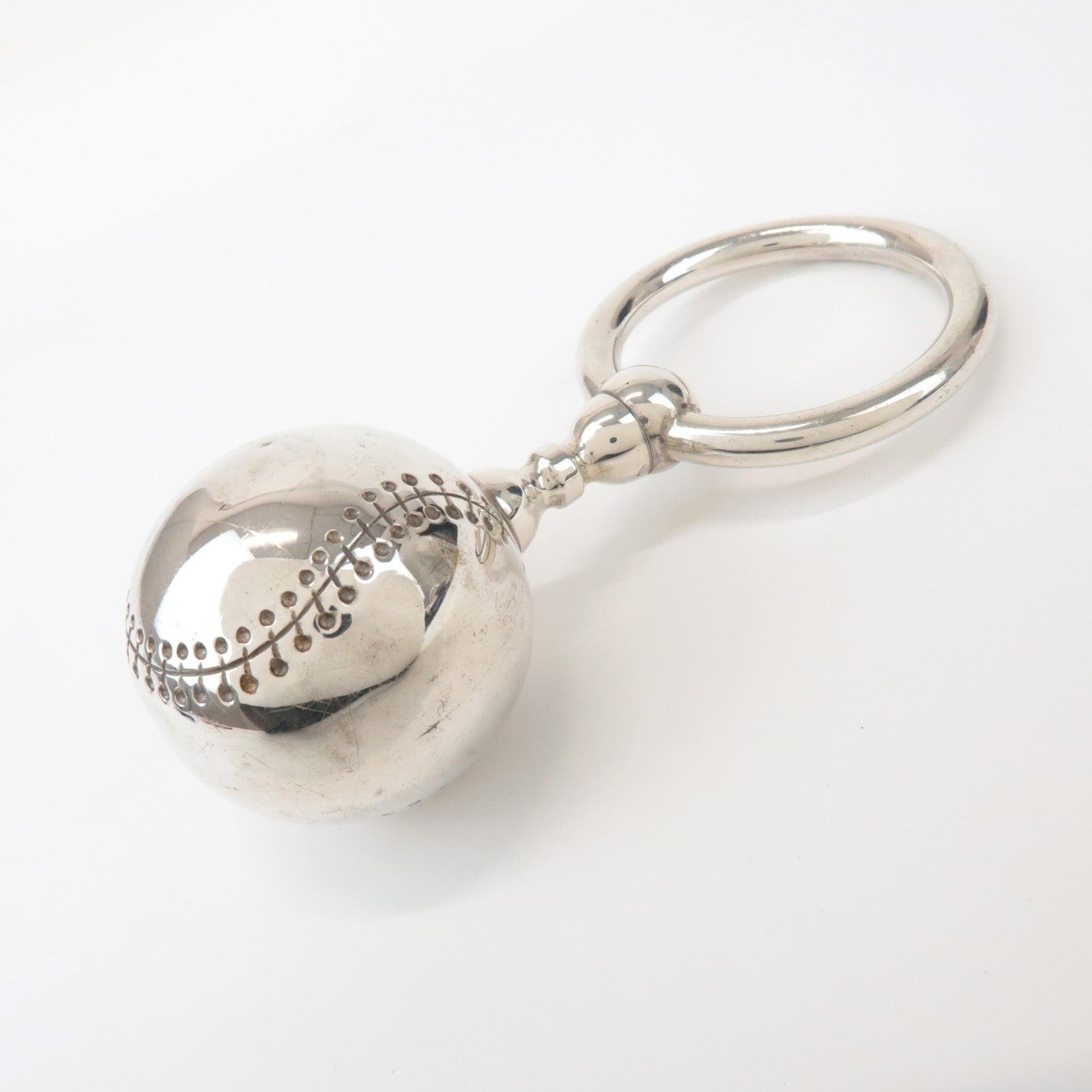 Tiffany & Co SV925 Baseball Rattle Silver