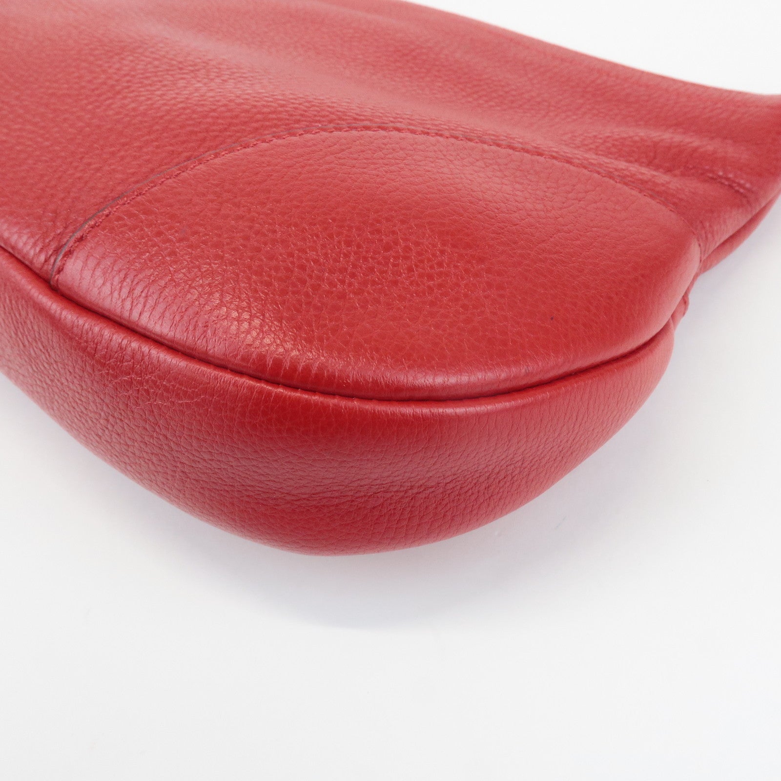 Ferragamo Gancini Leather Shoulder Bag Ferragamo Red Used