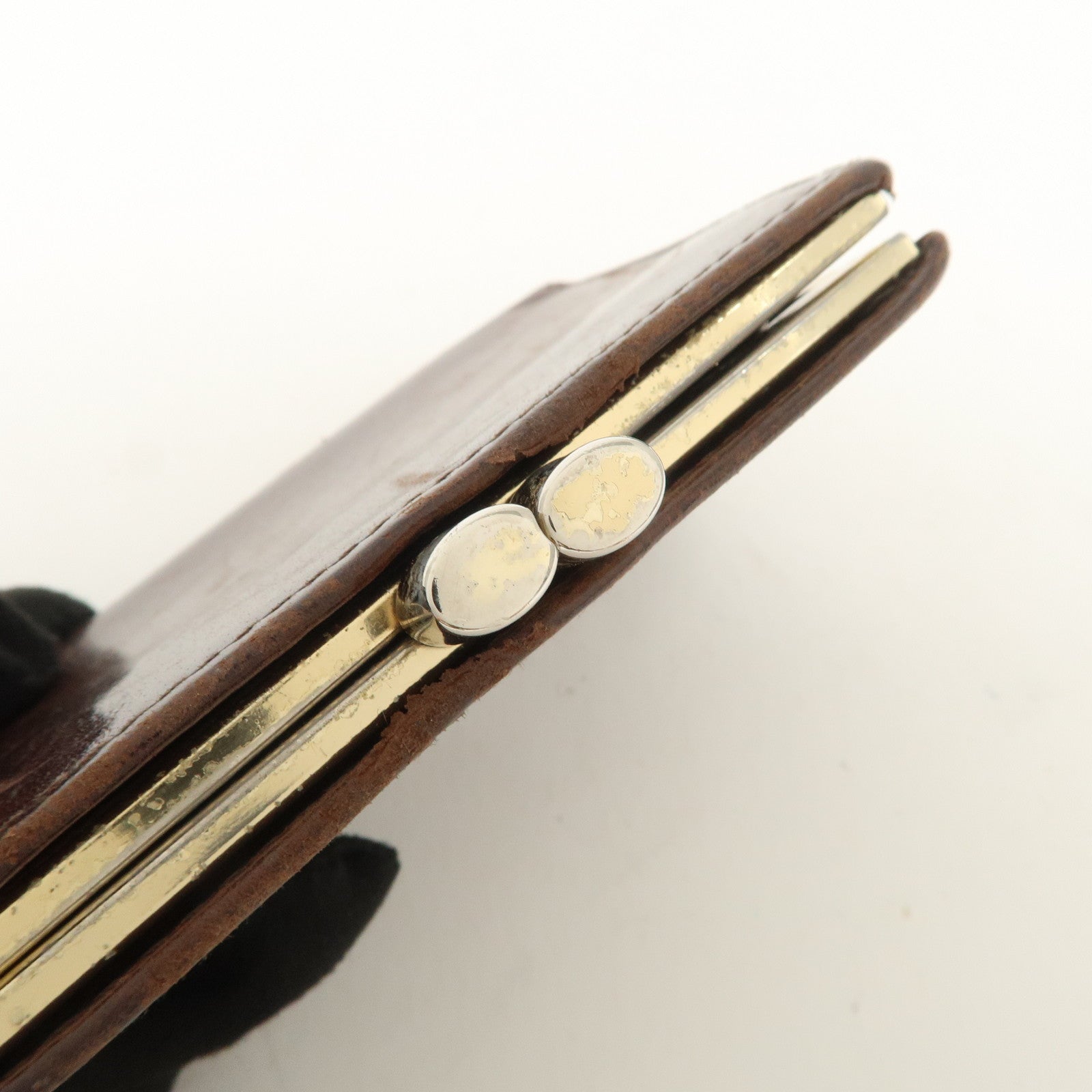 COACH Set of 3 Pouch Wallet Coin Case Brown Light Blue Black Ivory