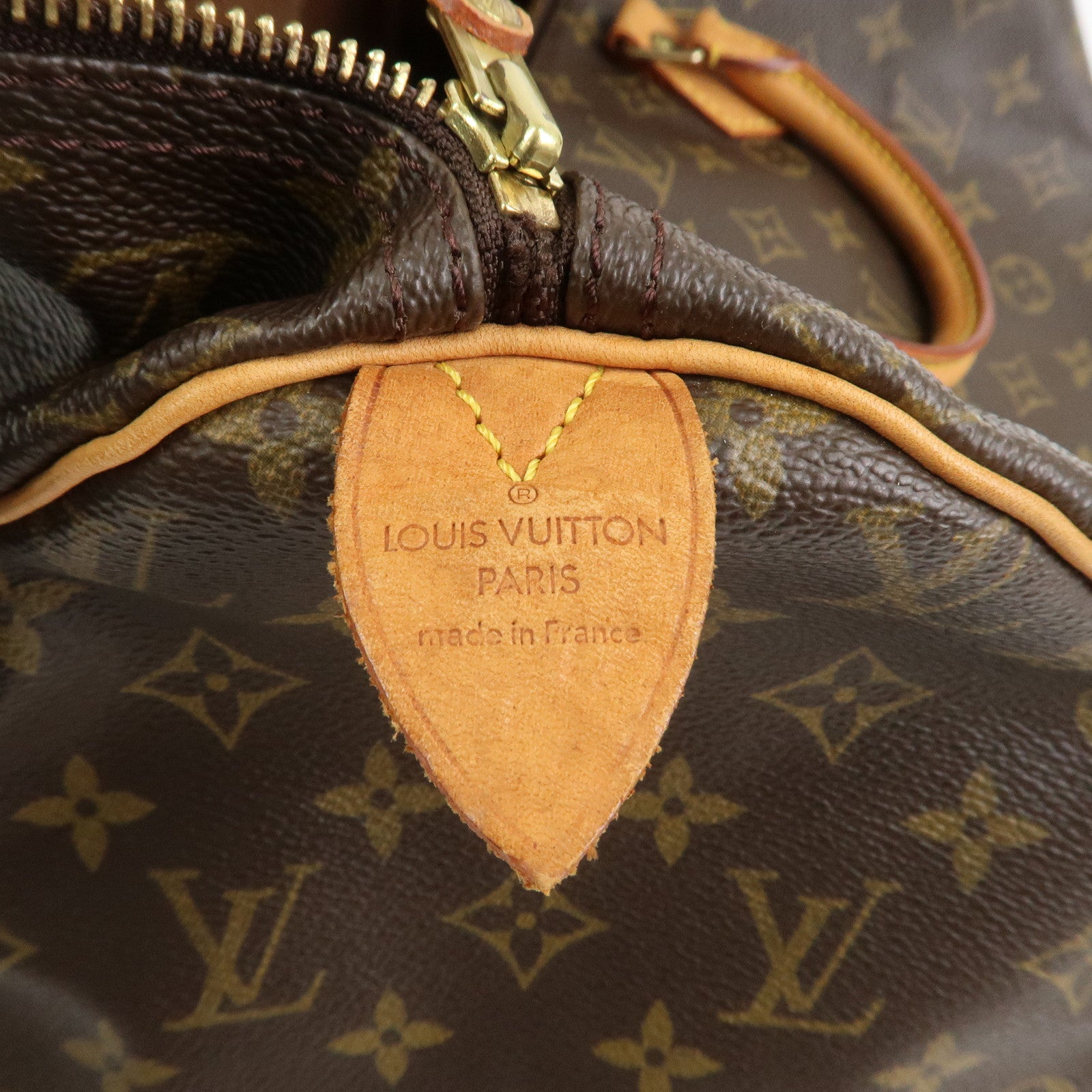 Louis Vuitton Monogram Speedy 40 Hand Bag Boston Bag Brown M41522