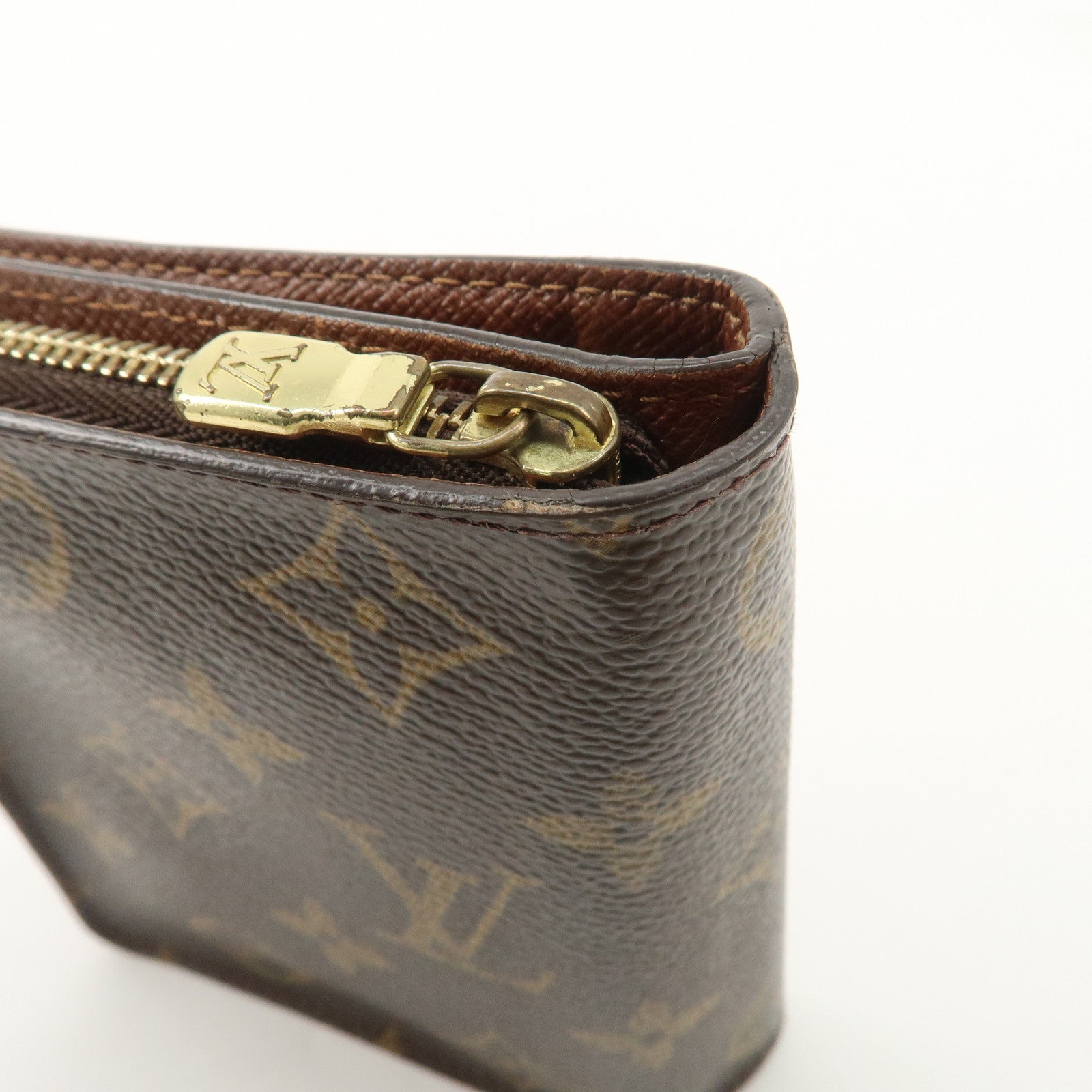 Louis Vuitton Louis Monogram Compact Small Zippy Wallet M61667 Used