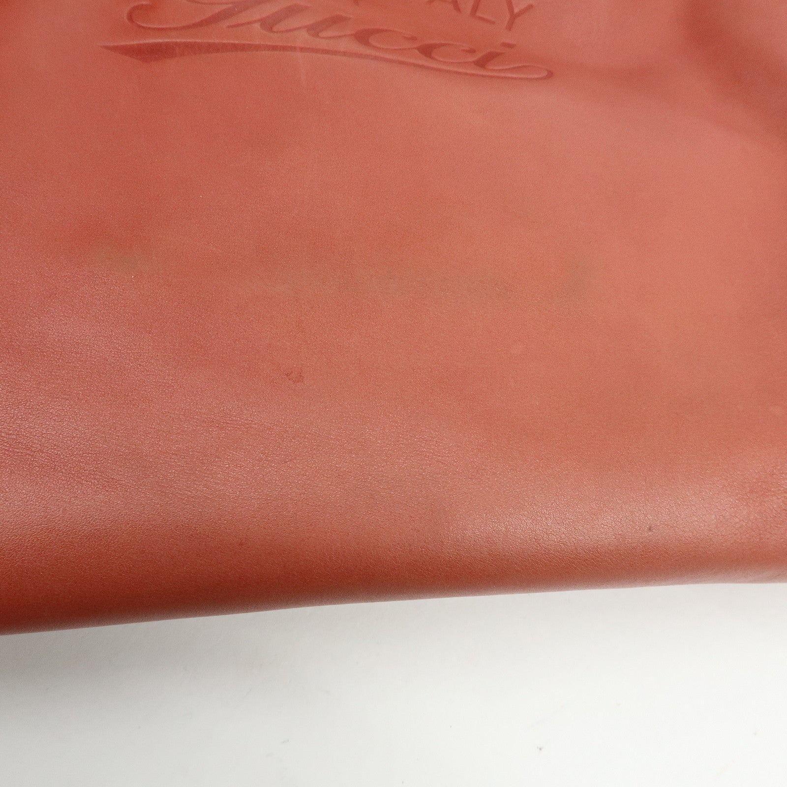 GUCCI Logo Leather Tote Bag Shoulder Bag Hand Bag Rose Pink 247209