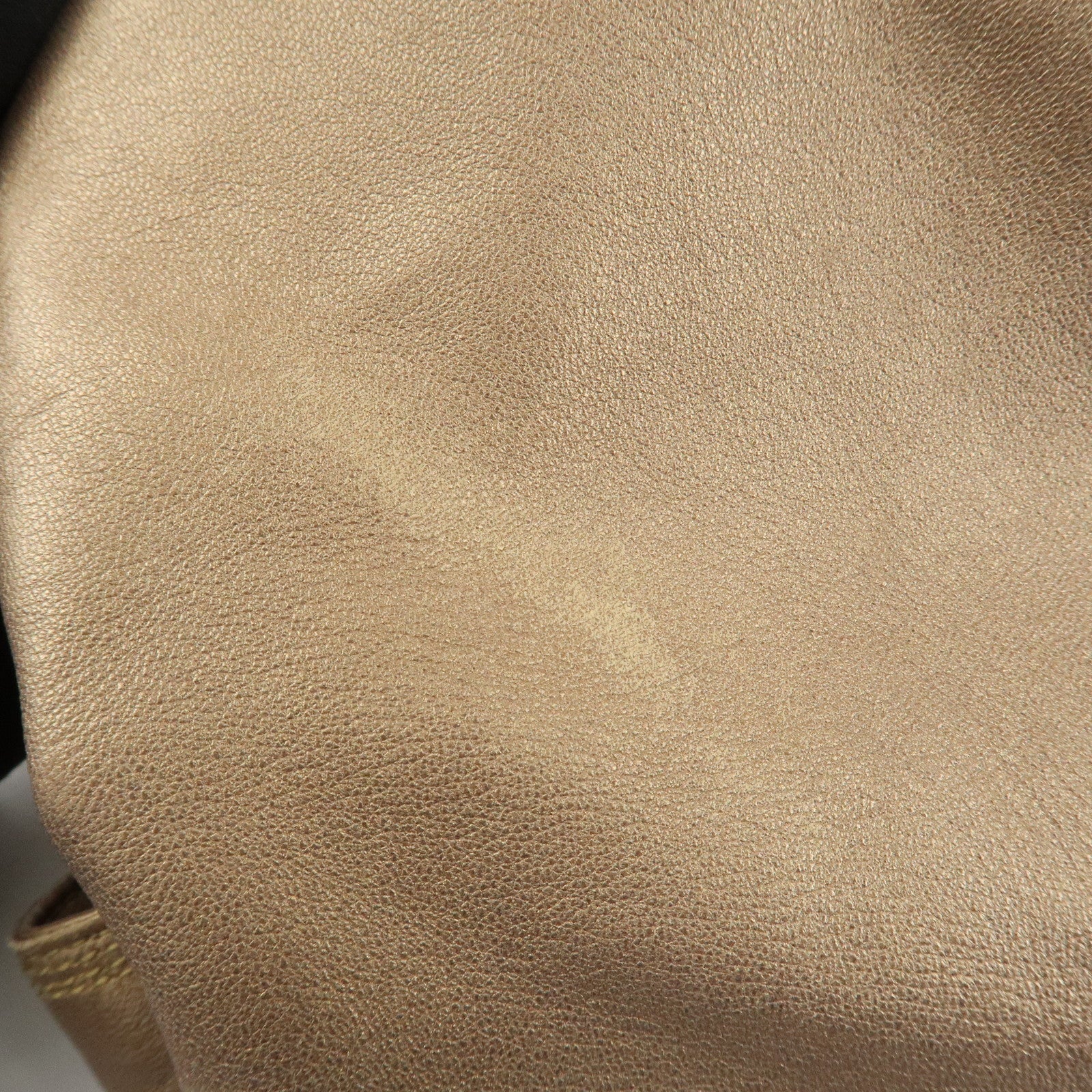 LOEWE Anagram Nappa Aire Leather Hand Bag Tote Bag Gold Used