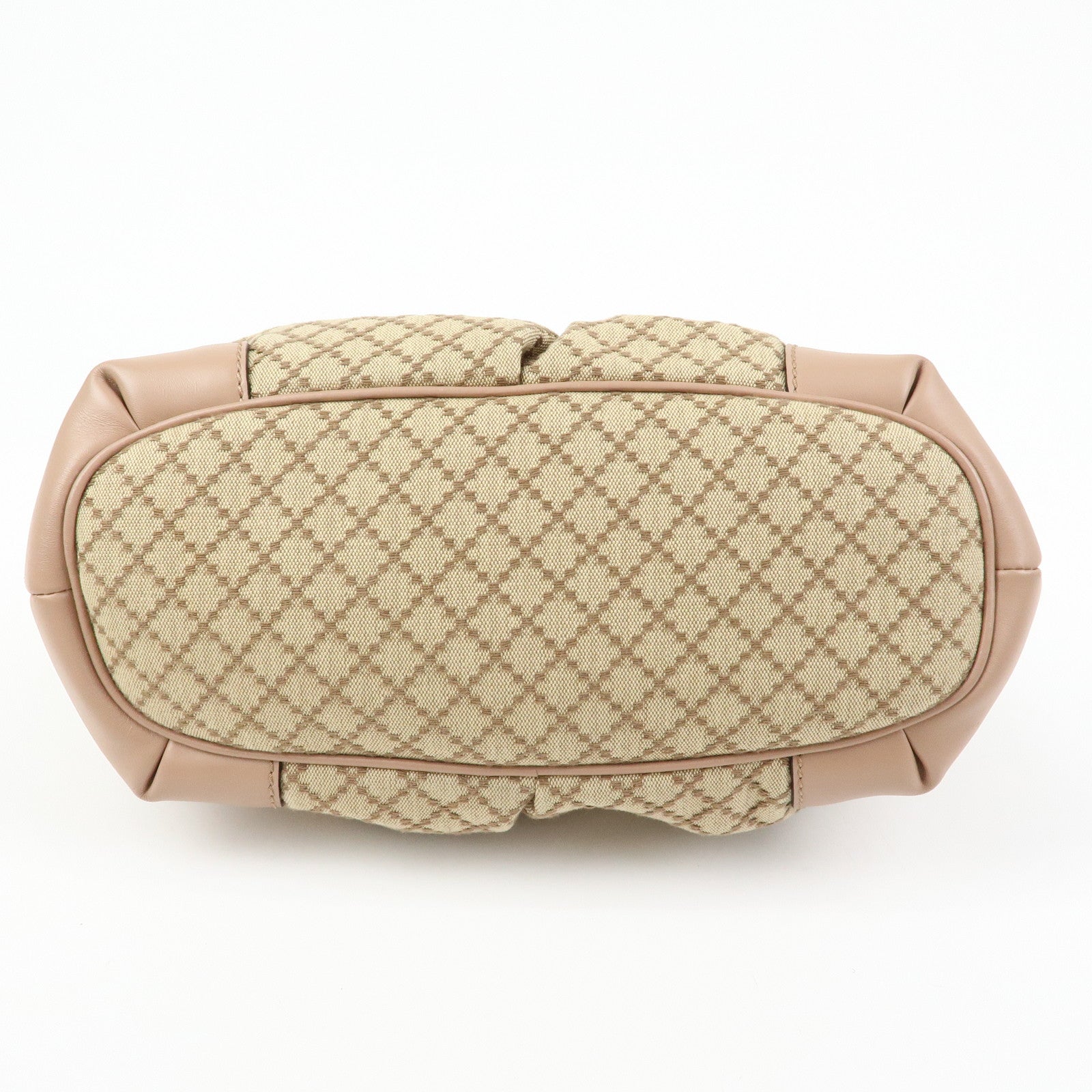 GUCCI Sukey Interlocking G Diamante 2Way Shoulder Bag Beige 247902