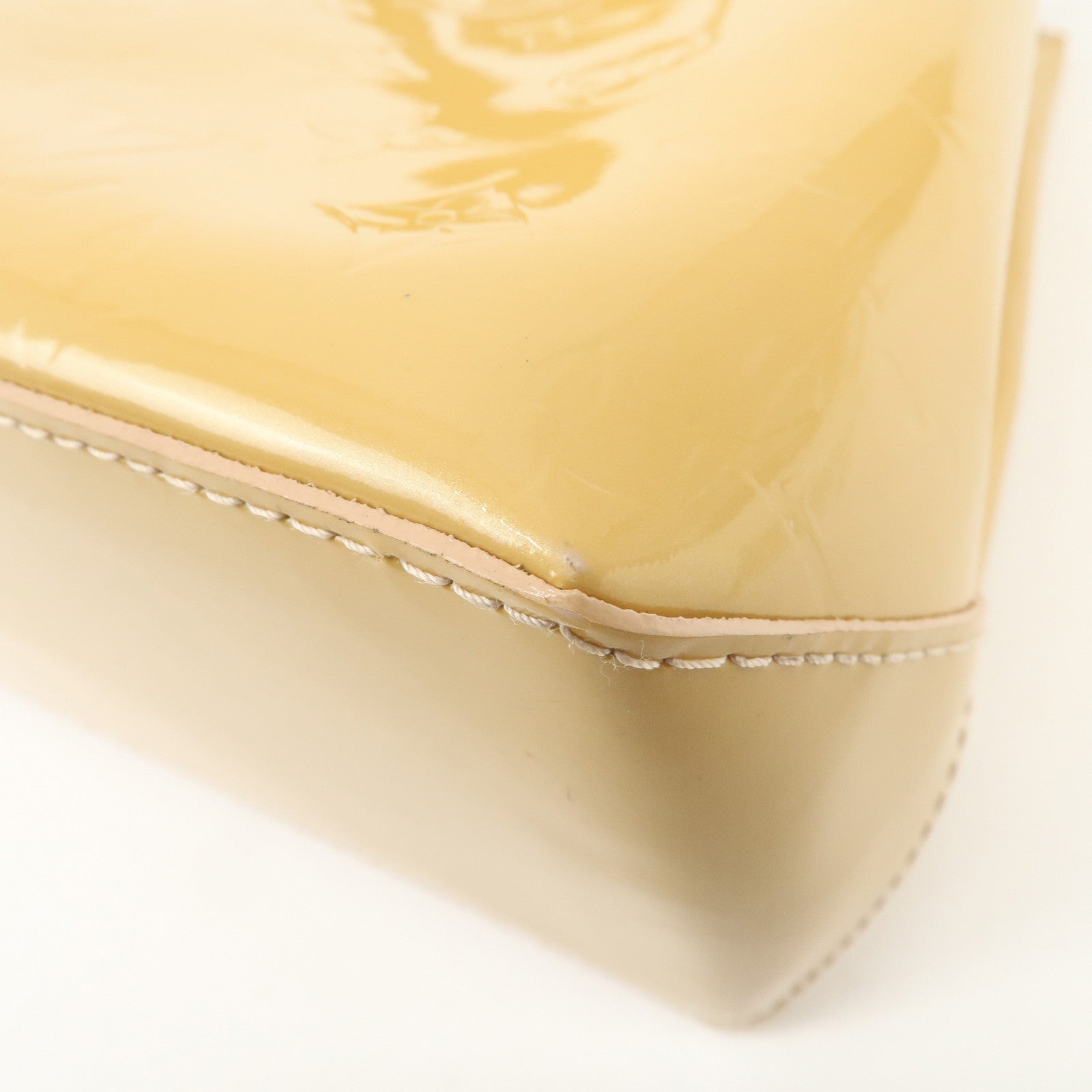 Louis Vuitton Monogram Vernis Wilshire PM Hand Bag M91642 Used