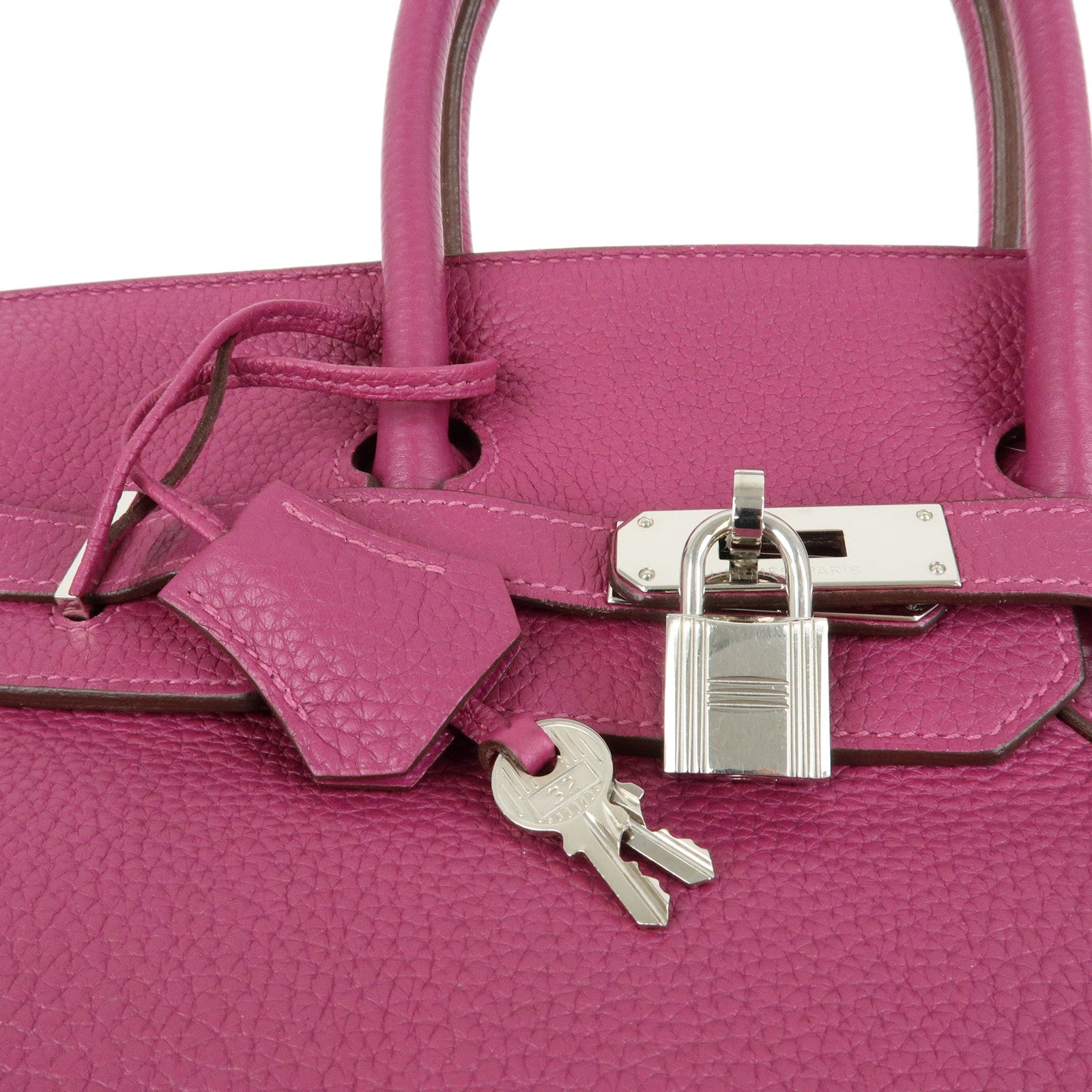 HERMES Birkin 35 Togo Leather Hand Bag □O Stamped Tosca