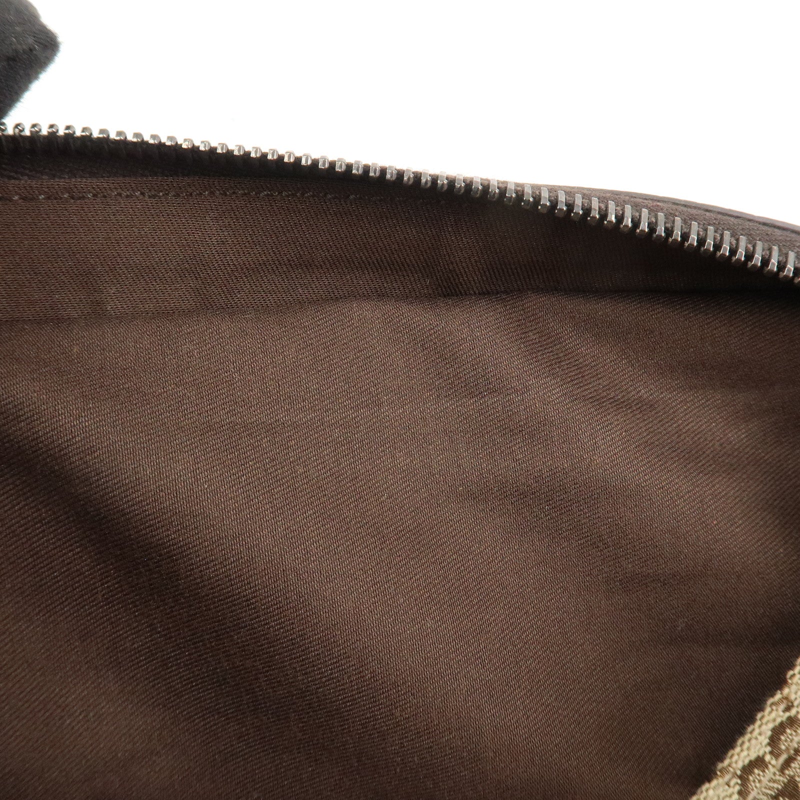 GUCCI Sherry GG Canvas Leather Shoulder Bag Beige Brown 169937