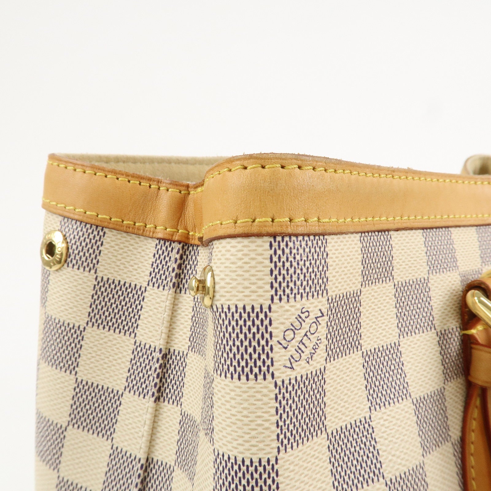 Louis Vuitton Damier Azur Hampstead MM Canvas Hand Bag N51206