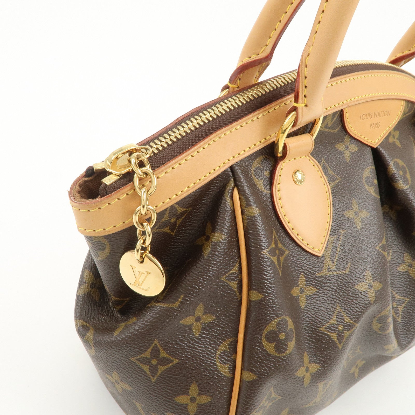 Louis Vuitton Monogram Tivoli PM Hand Bag Shoulder Bag Brown M40143
