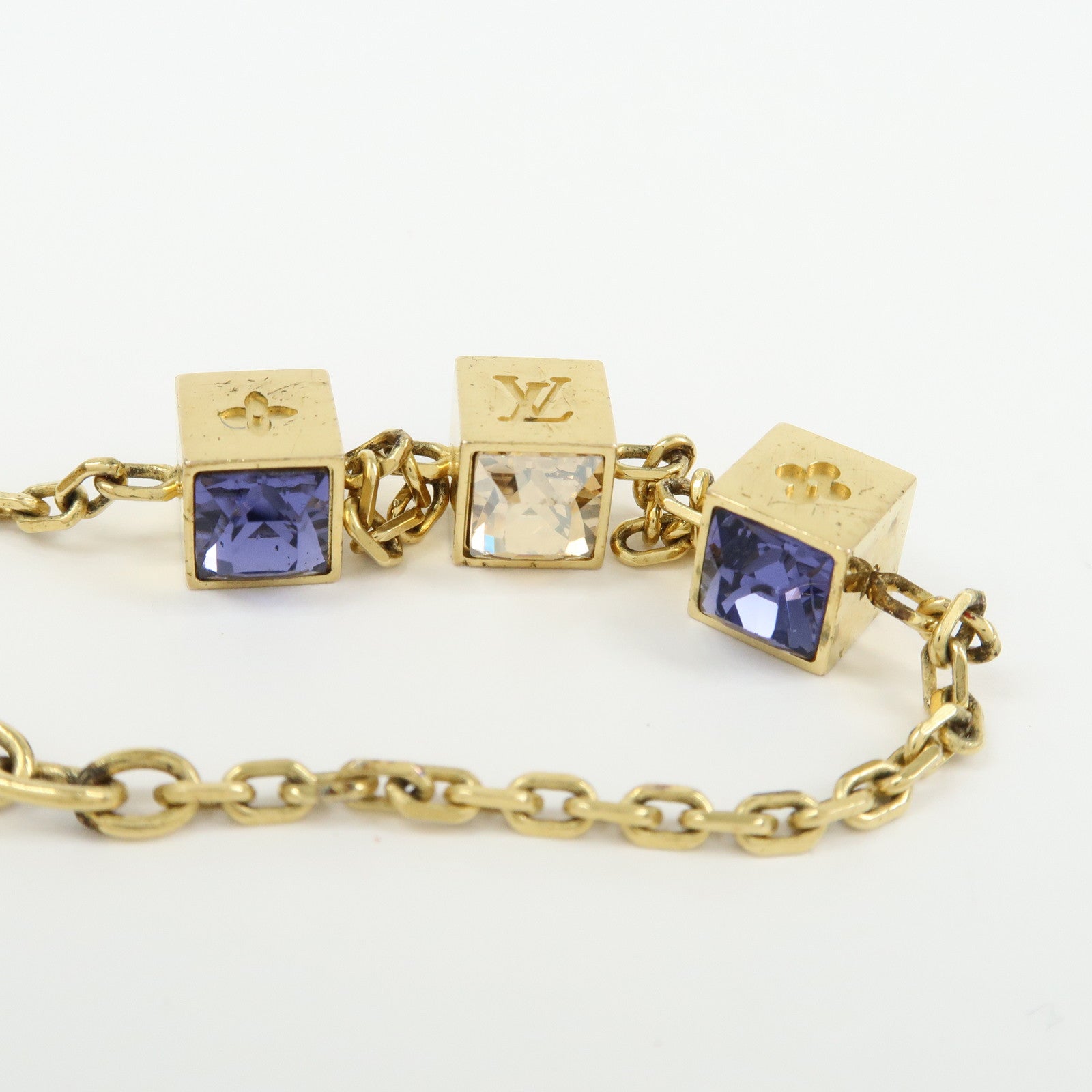 Louis Vuitton Monogram Bracelet Gamble Metal Bracelet Gold M65209