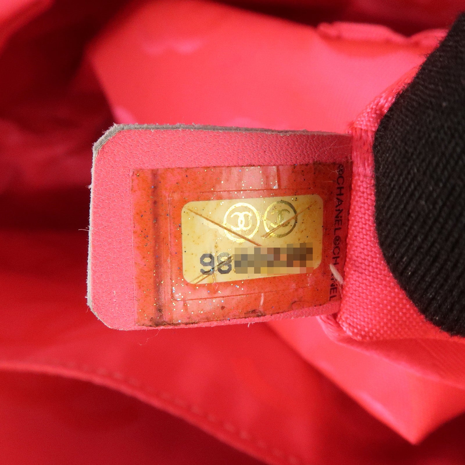 CHANEL Cambon Line COCO Mark Lamb Skin Large Shoulder Bag A25179