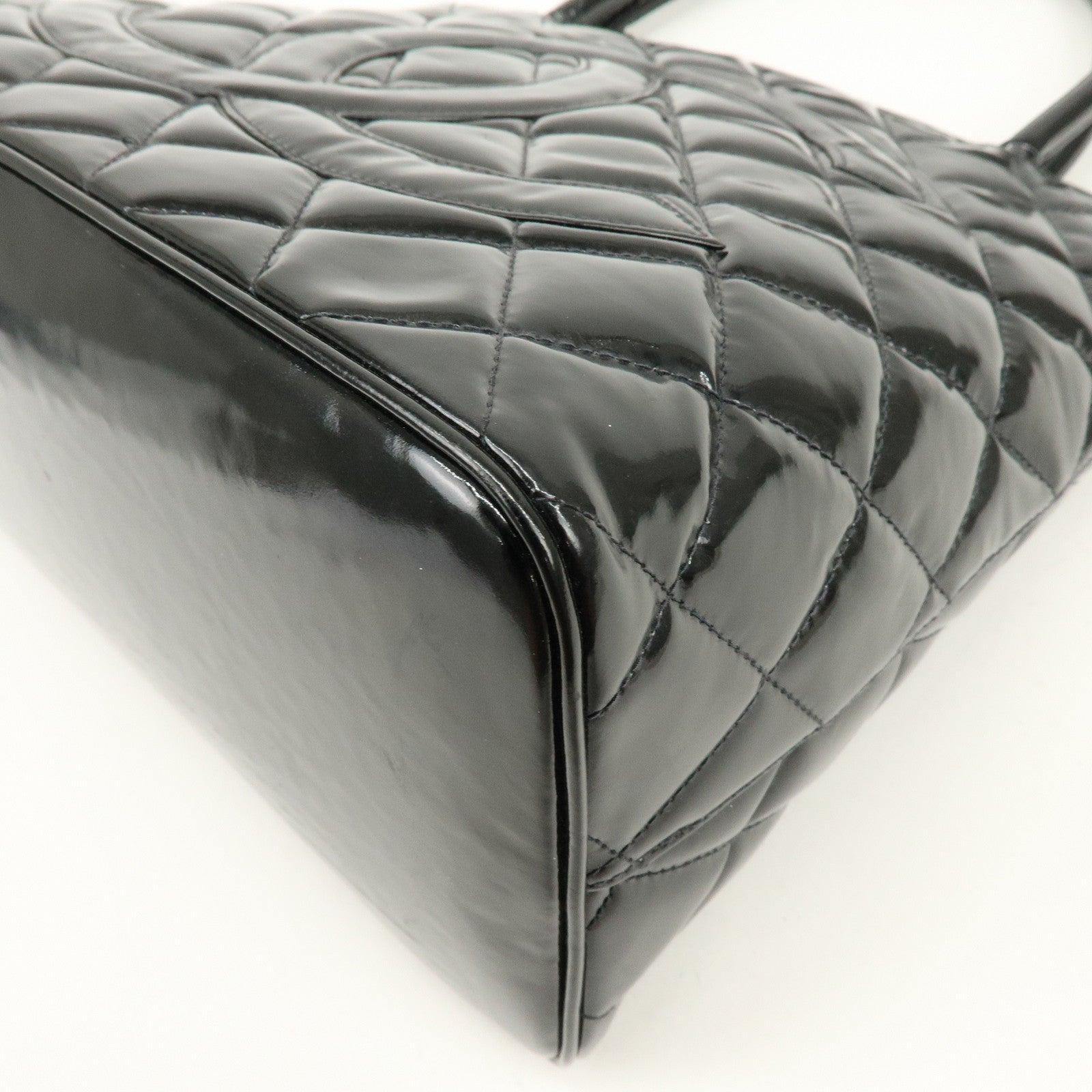 CHANEL Matelasse COCO Mark Medallion Tote Bag Hand Bag A01804
