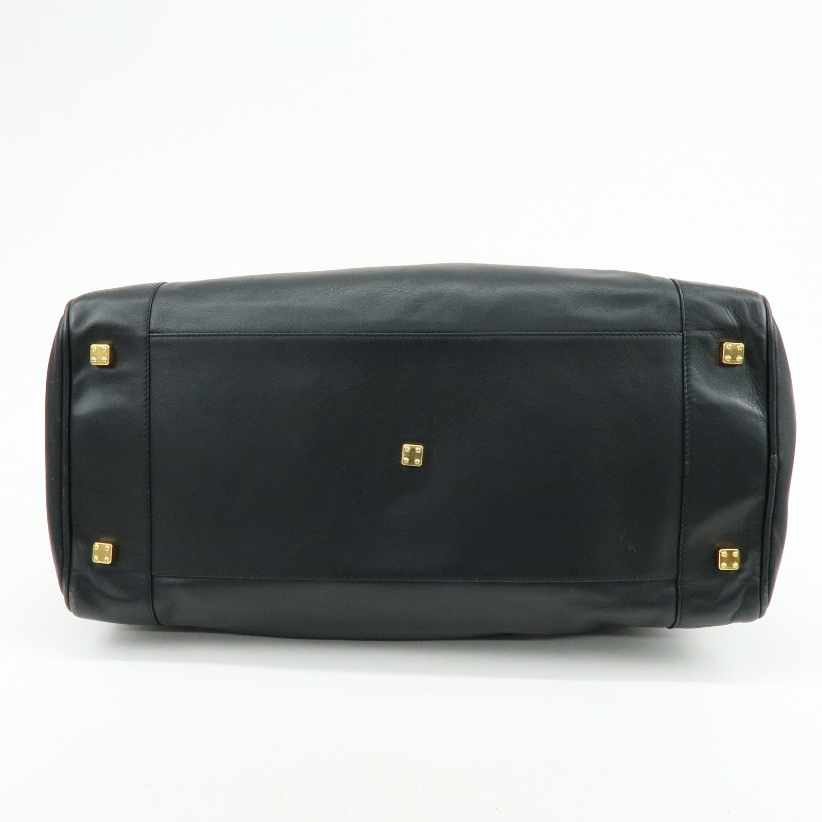 LOEWE Anagram Calf Leather 2Way Bag Boston Bag Black