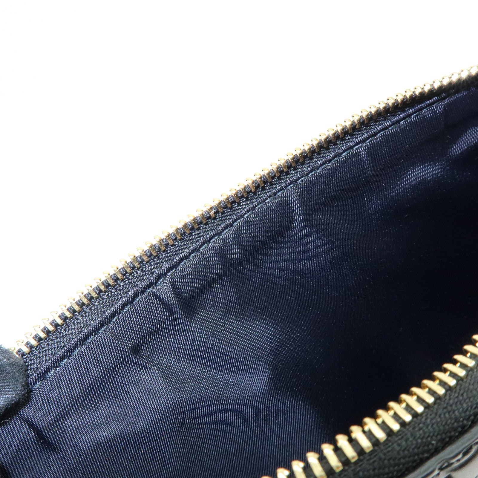 GUCCI Guccissima Leather Chain Shoulder Bag Hand Bag Black 428449