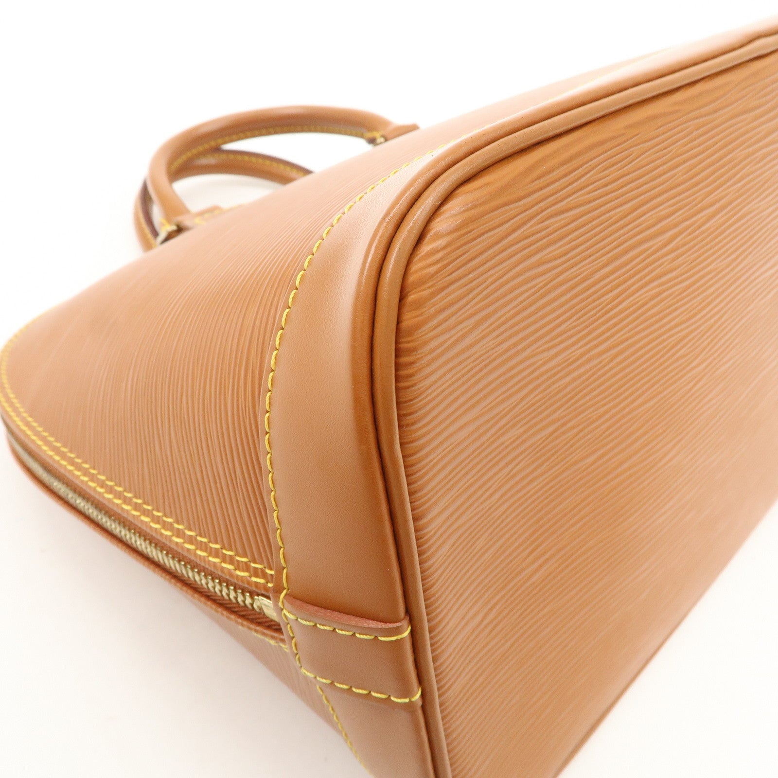 Louis Vuitton Epi Leather Alma PM Hand Bag Zipang Gold M52148