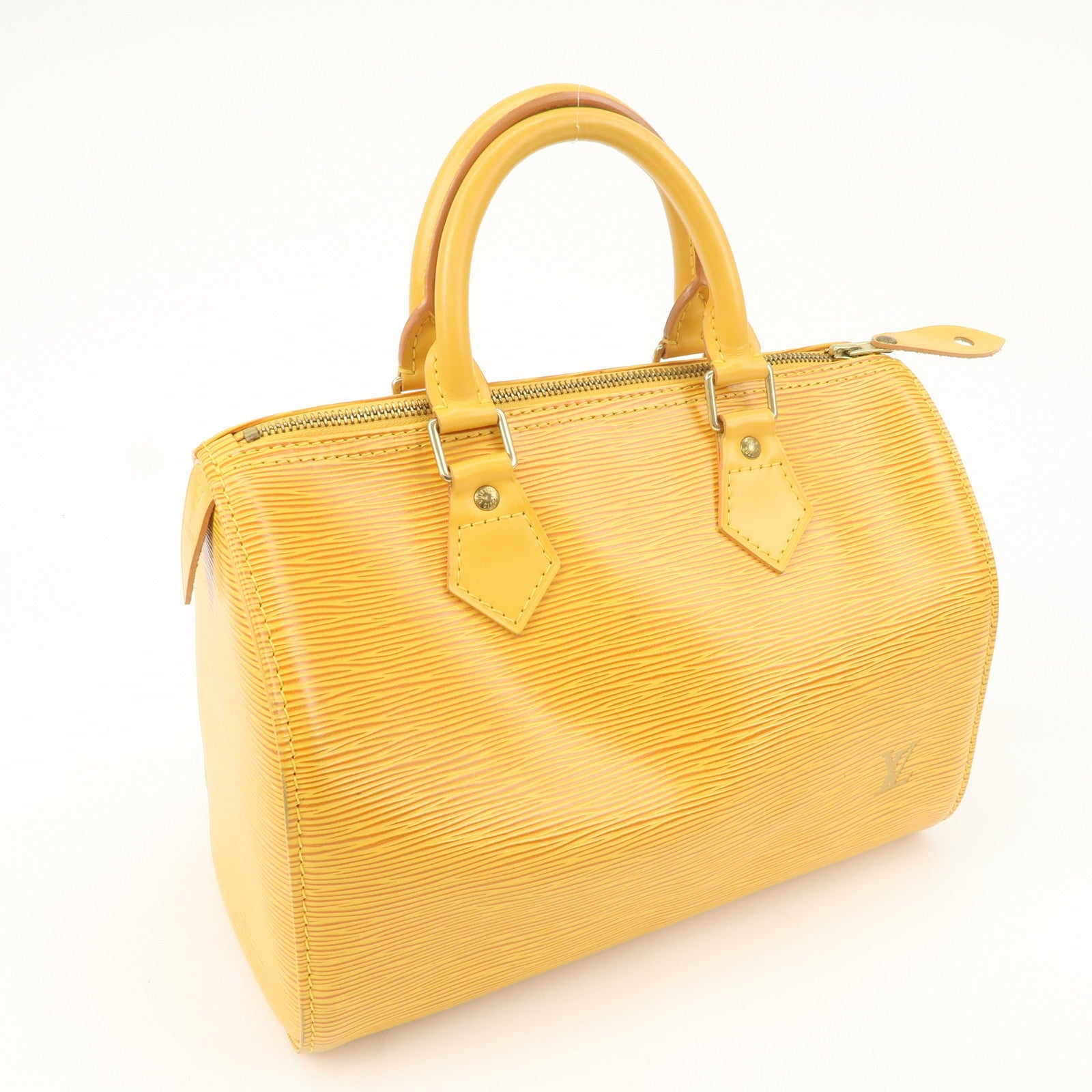 Louis Vuitton Epi Speedy 25 Boston Bag Hand Bag Yellow M43019