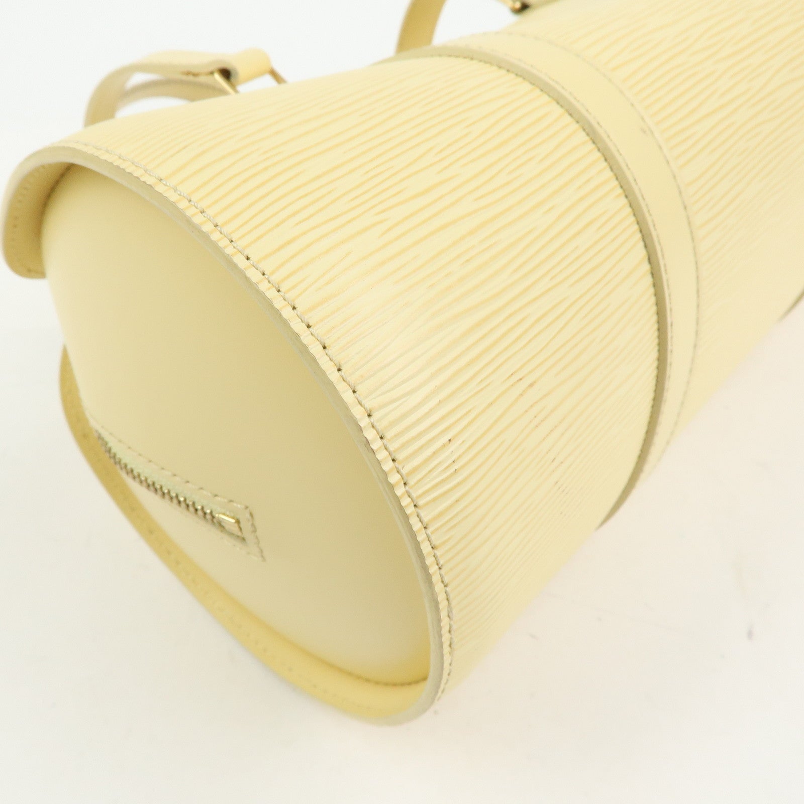 Louis Vuitton Epi Leather Soufflot & Pouch Hand Bag Vanilla M5222A