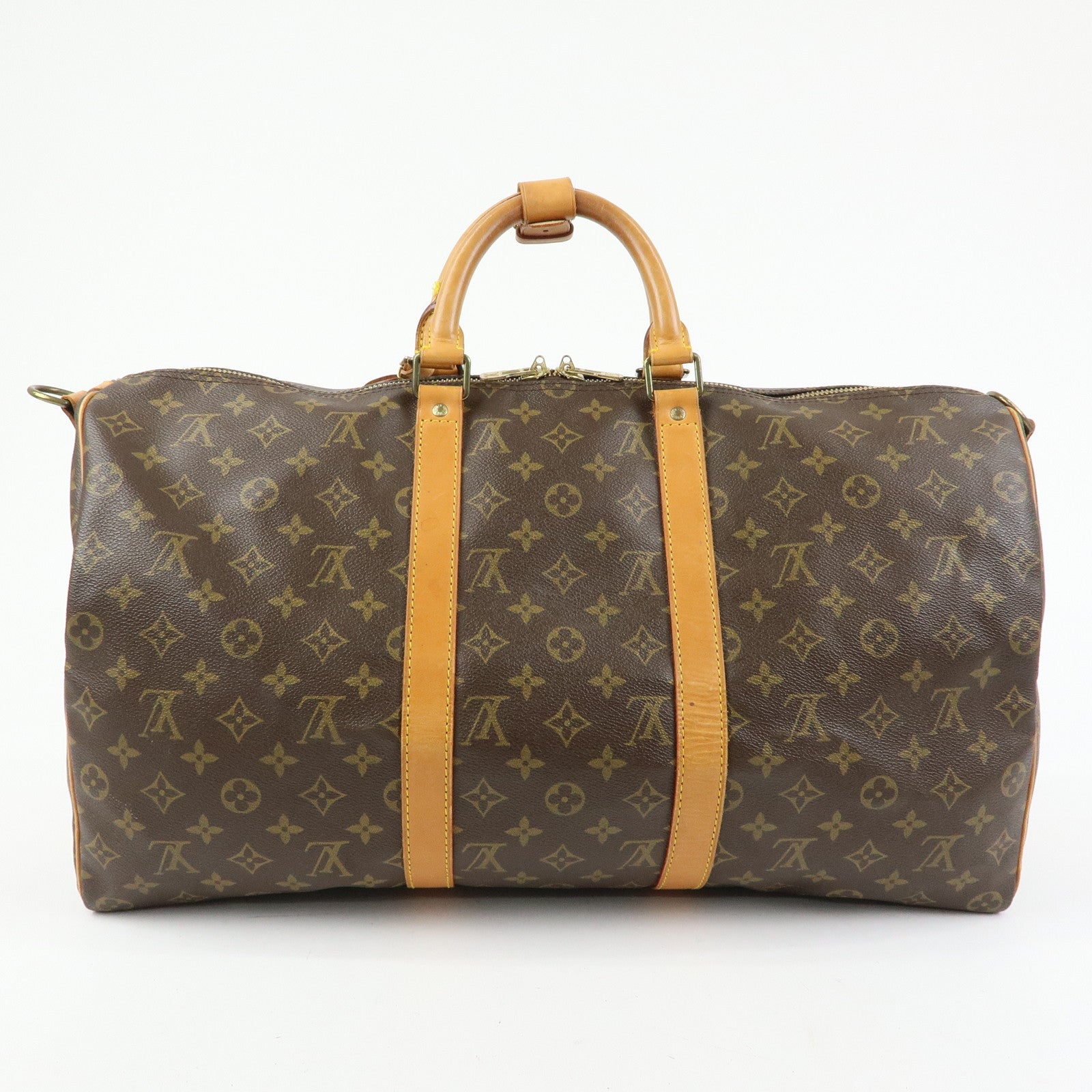 Louis Vuitton Monogram Keep All Bandouliere 50 Boston Bag M41416