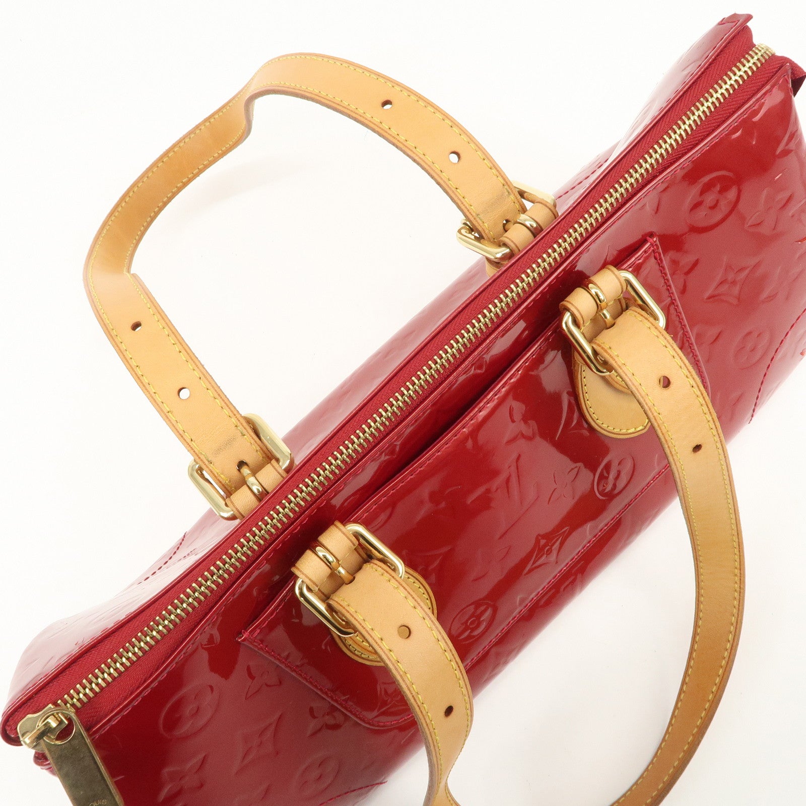 Louis Vuitton Vernis Rosewood Avenue Hand Bag Pomme D'Amour M93507