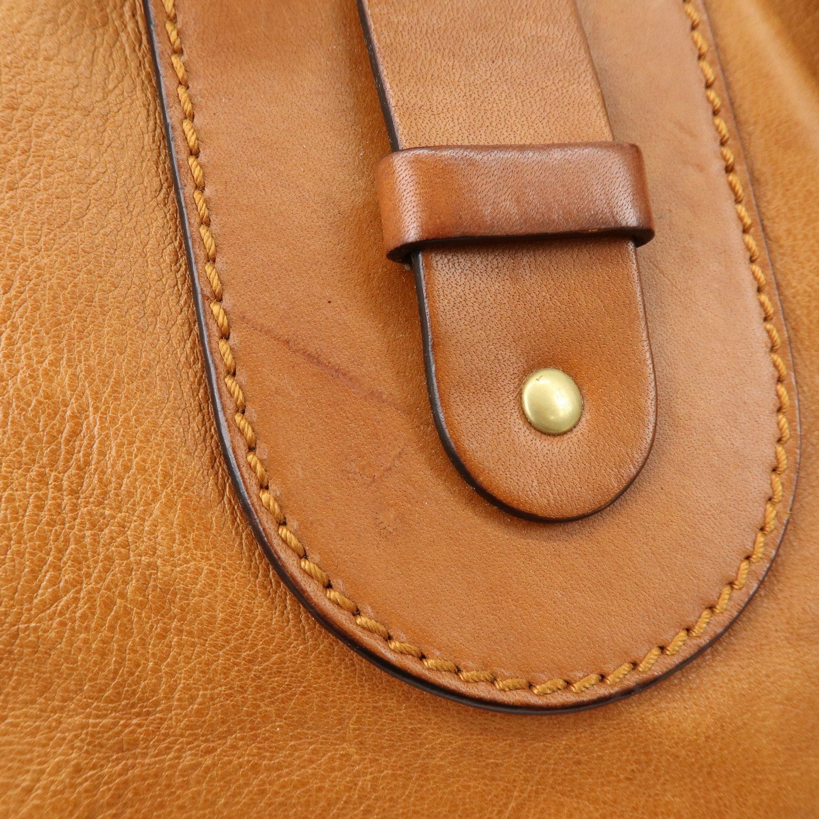 Chloe Kerala Leather Shoulder Bag Hand Bag Horse Charm Brown